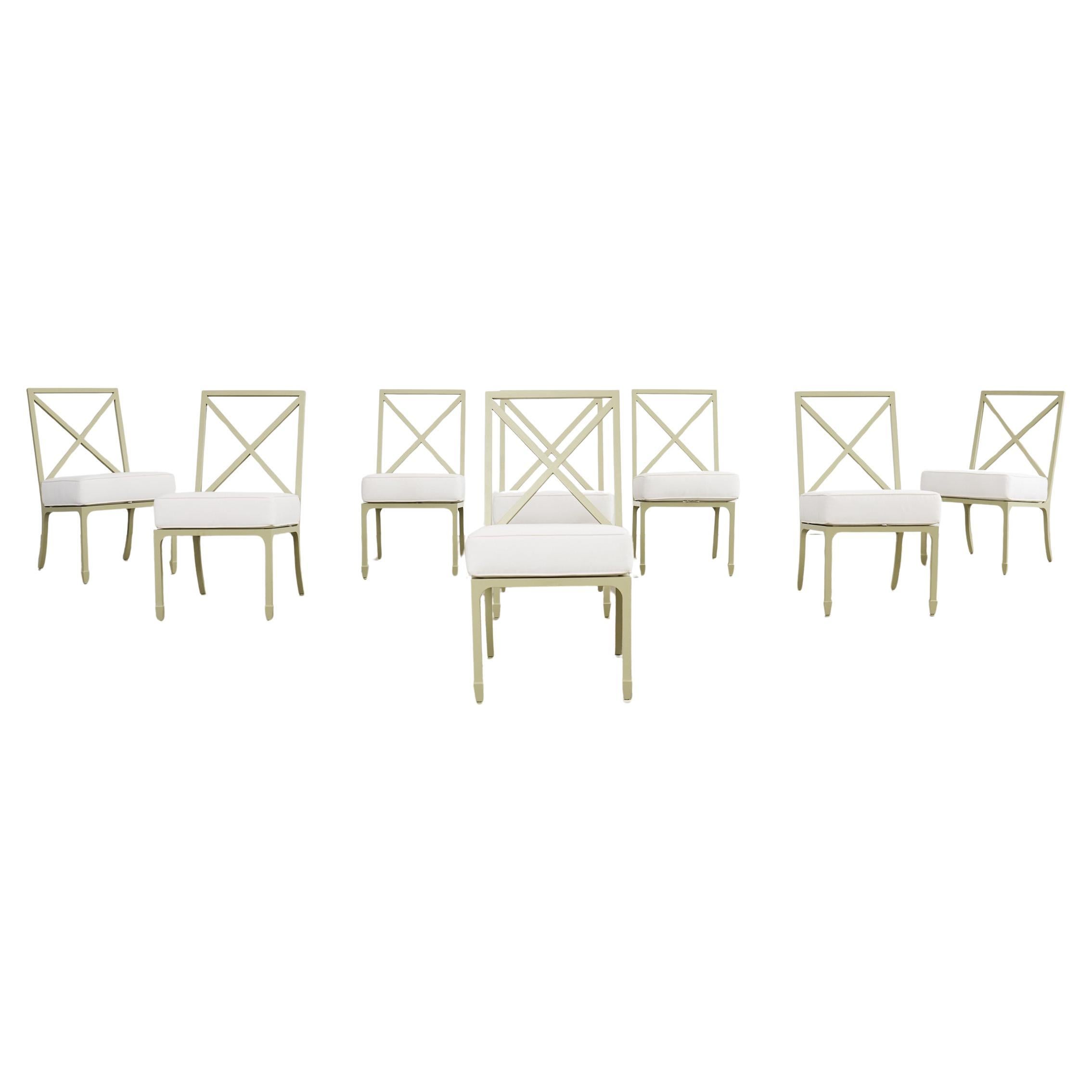 Set of Eight McKinnon and Harris Garden Dining Chairs