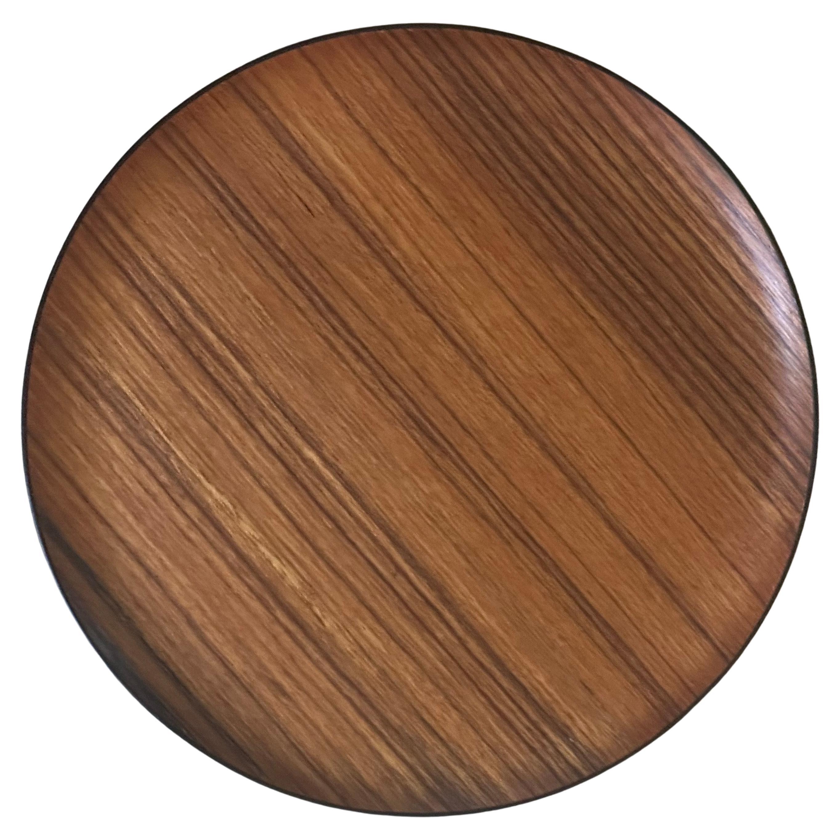 Scandinavian Modern Set of Eight MCM Japanese Teak Plates / Chargers by OMC For Sale