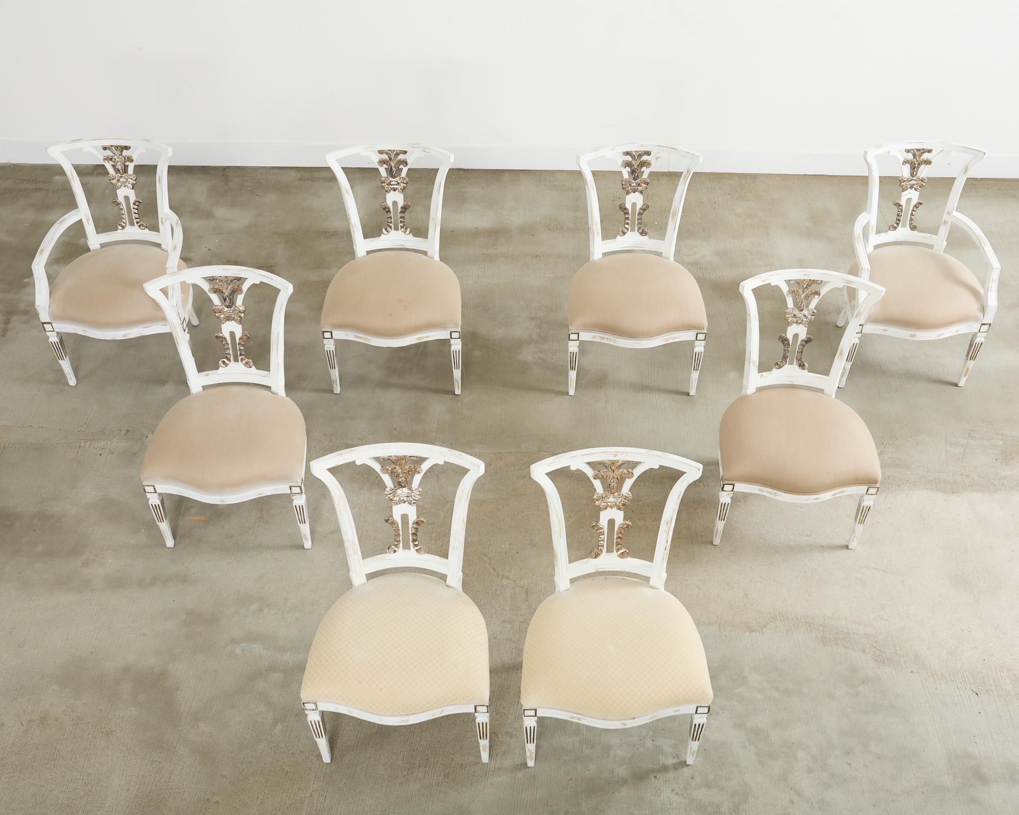 Américain Ensemble de huit chaises de salle à manger Margot de Michael Taylor en vente