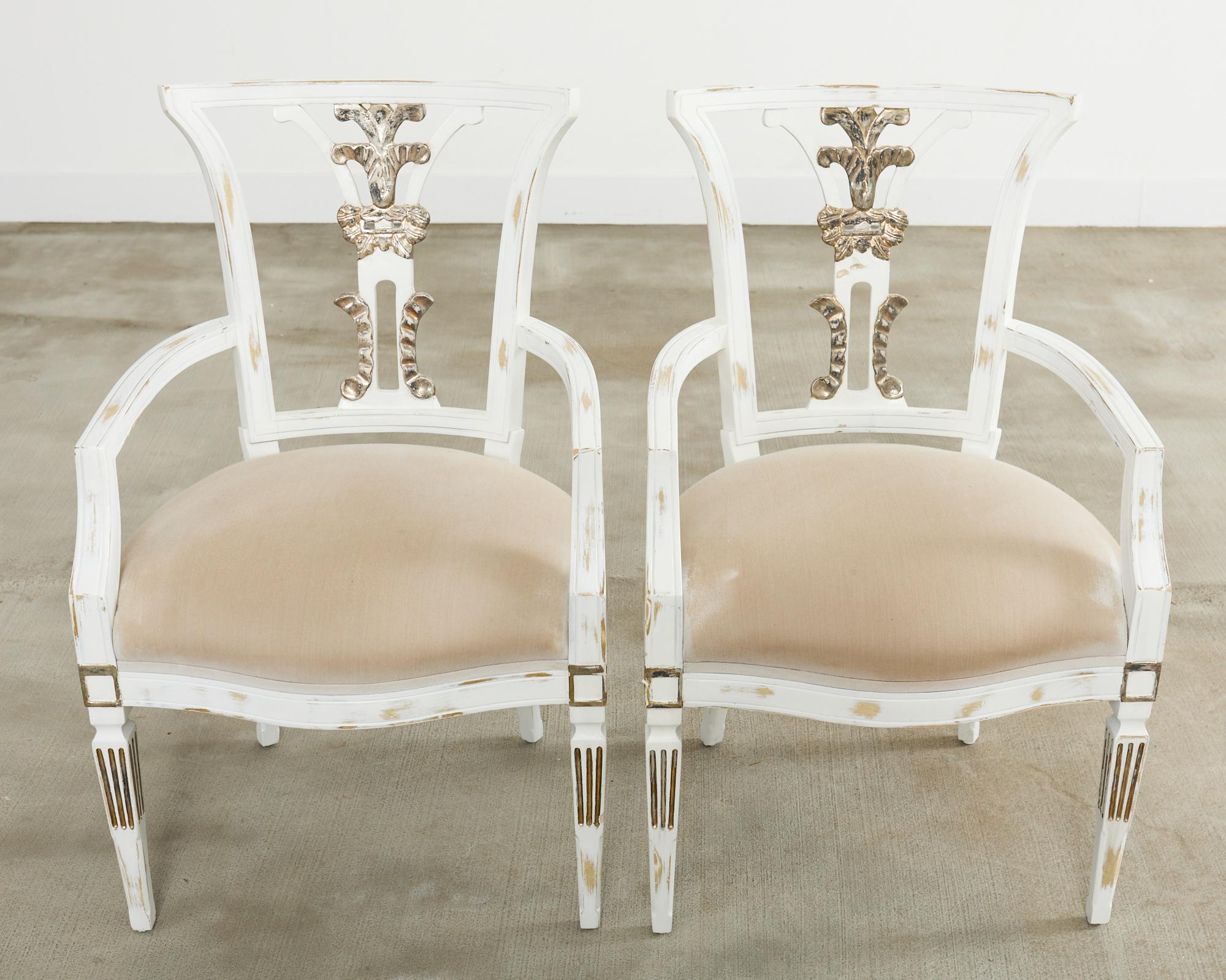 XXIe siècle et contemporain Ensemble de huit chaises de salle à manger Margot de Michael Taylor en vente