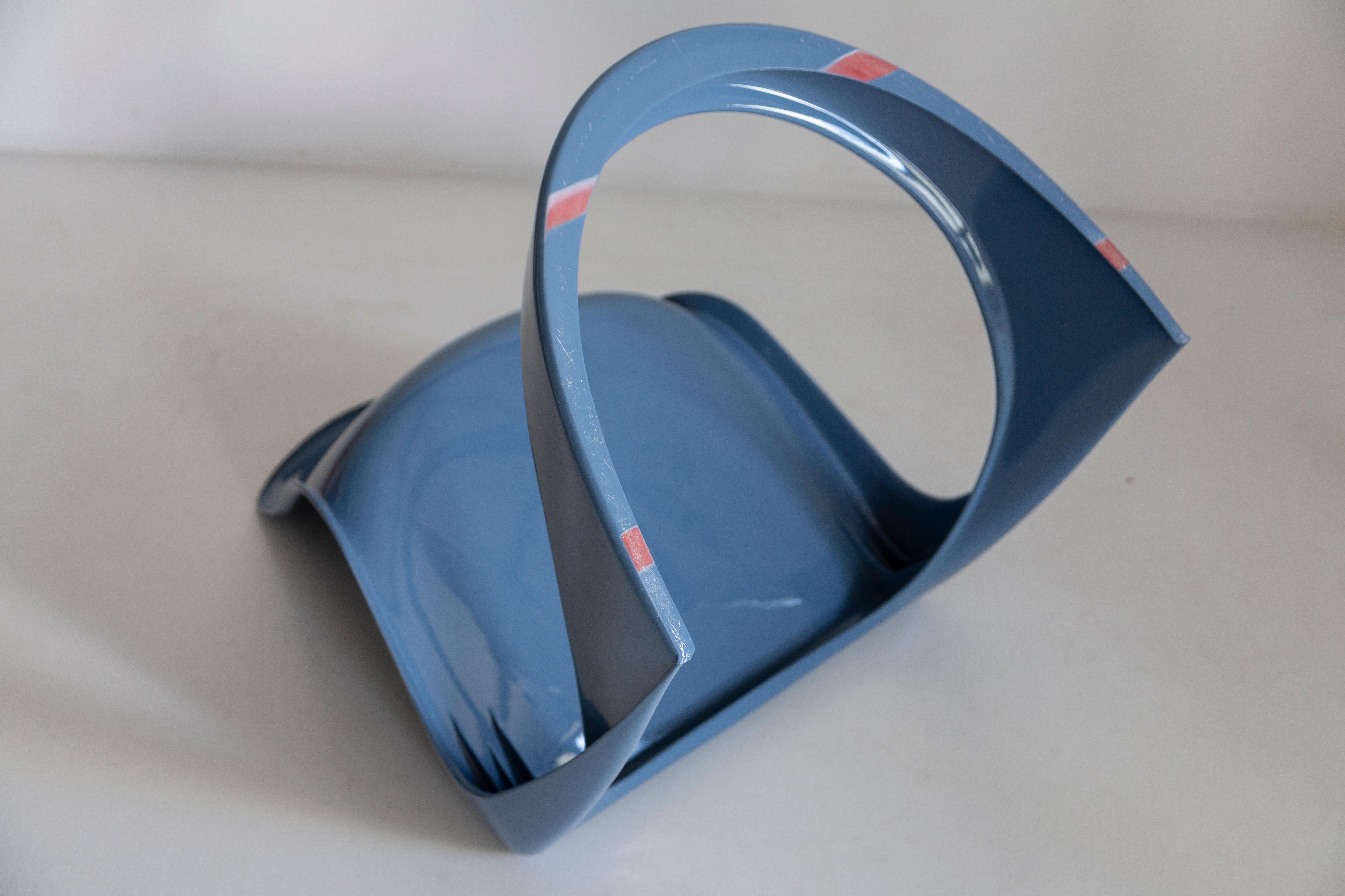 Set of Eight Mid Century Blue Cado Chairs, Steen Østergaard, Europe, 1960s For Sale 5