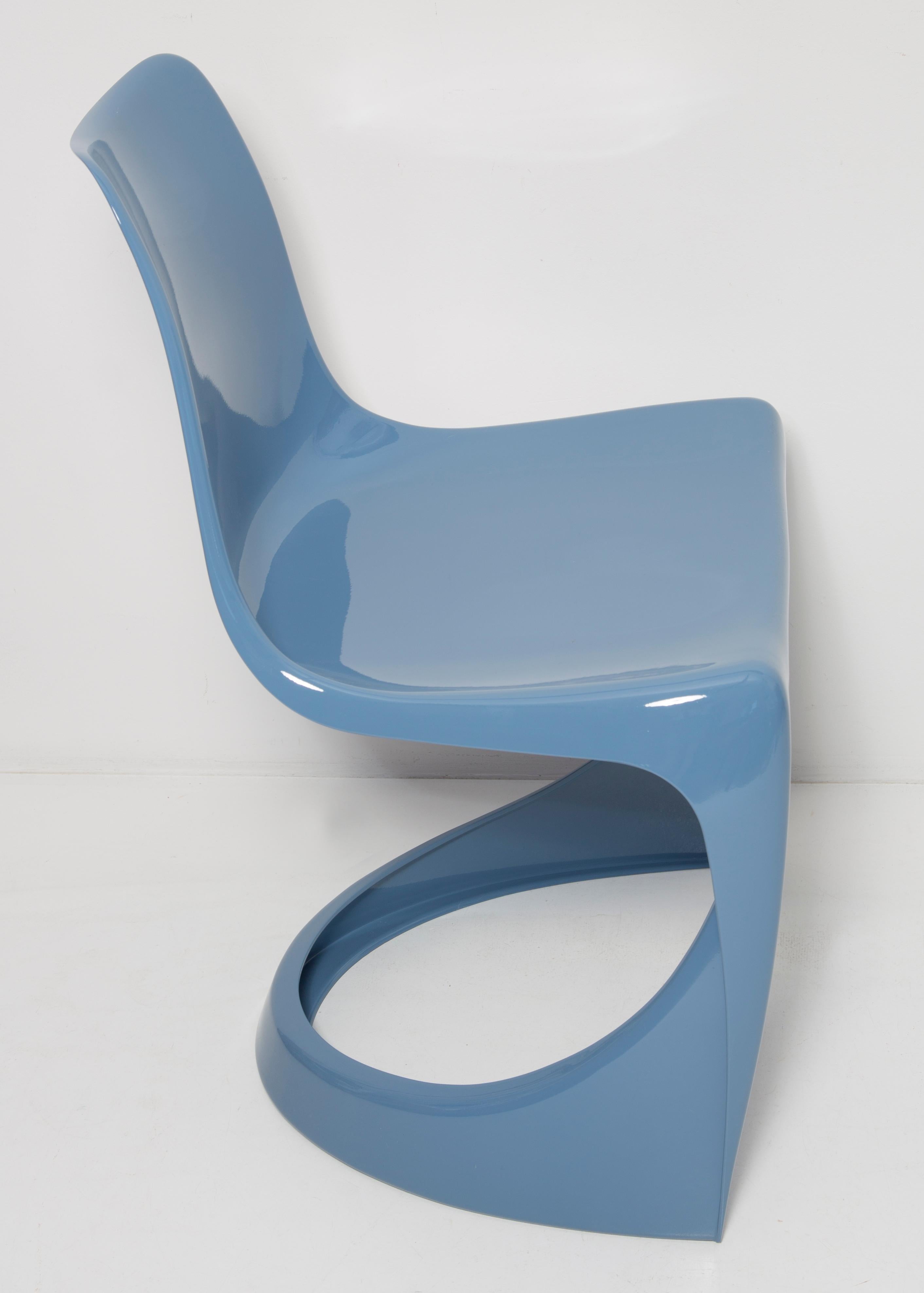 Mid-Century Modern Set of Eight Mid Century Blue Cado Chairs, Steen Østergaard, Europe, 1960s For Sale