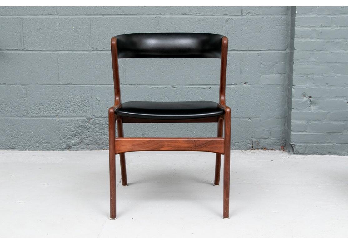 Set of Eight Mid Century Dining Chairs by Kai Kristiansen Denmark In Good Condition In Bridgeport, CT