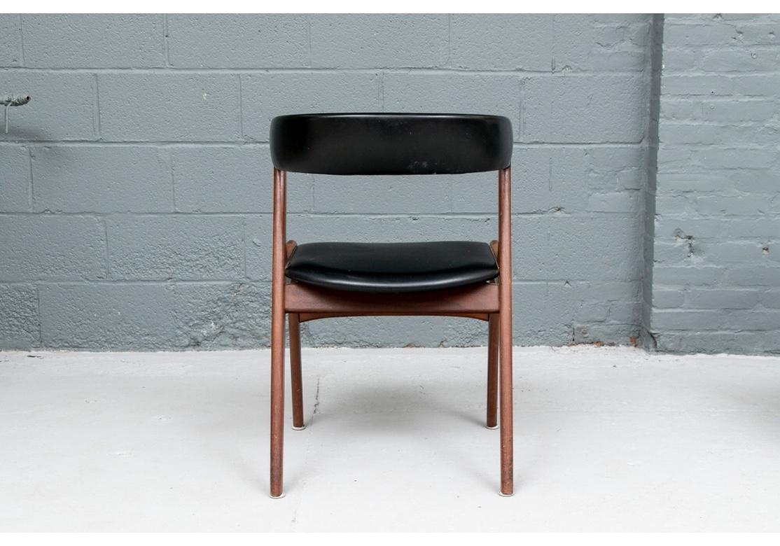 Teak Set of Eight Mid Century Dining Chairs by Kai Kristiansen Denmark