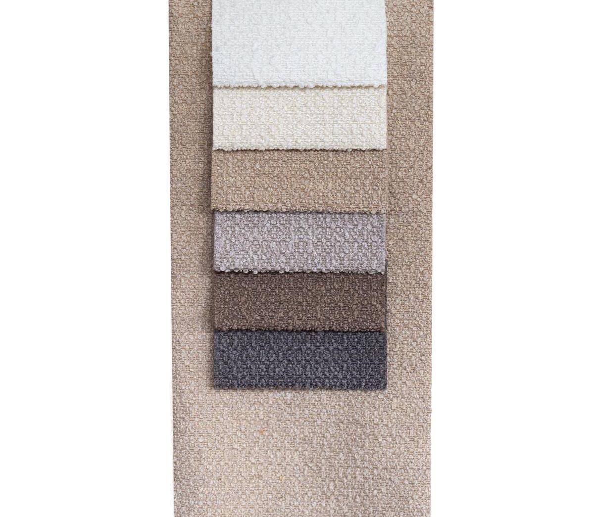 Ensemble de huit chaises en forme de cœur du milieu du siècle dernier, tissu bouclé blanc, Europe, années 1960 en vente 2