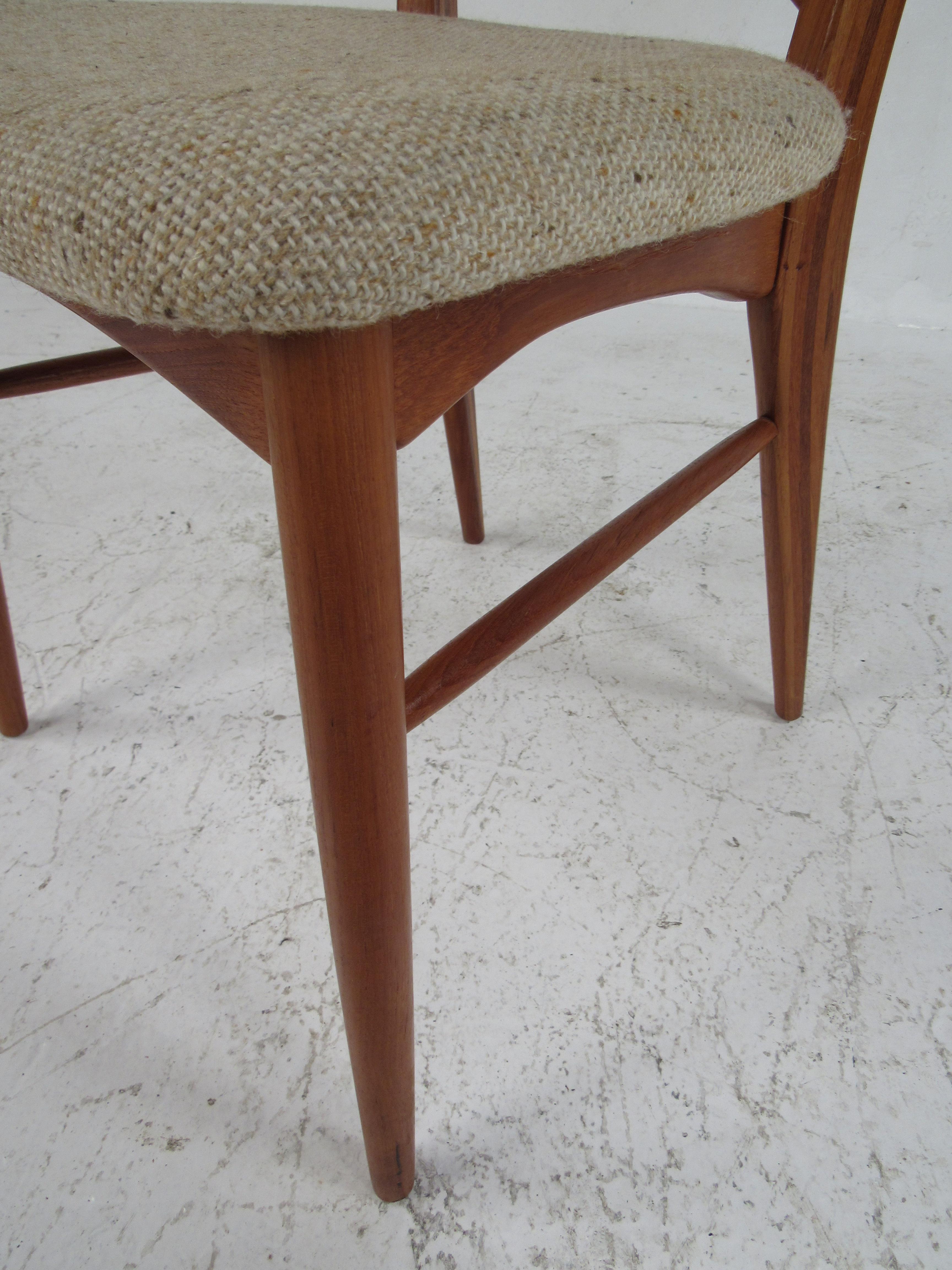 Set of Eight Midcentury Koefoeds Hornslet Dining Chairs 5