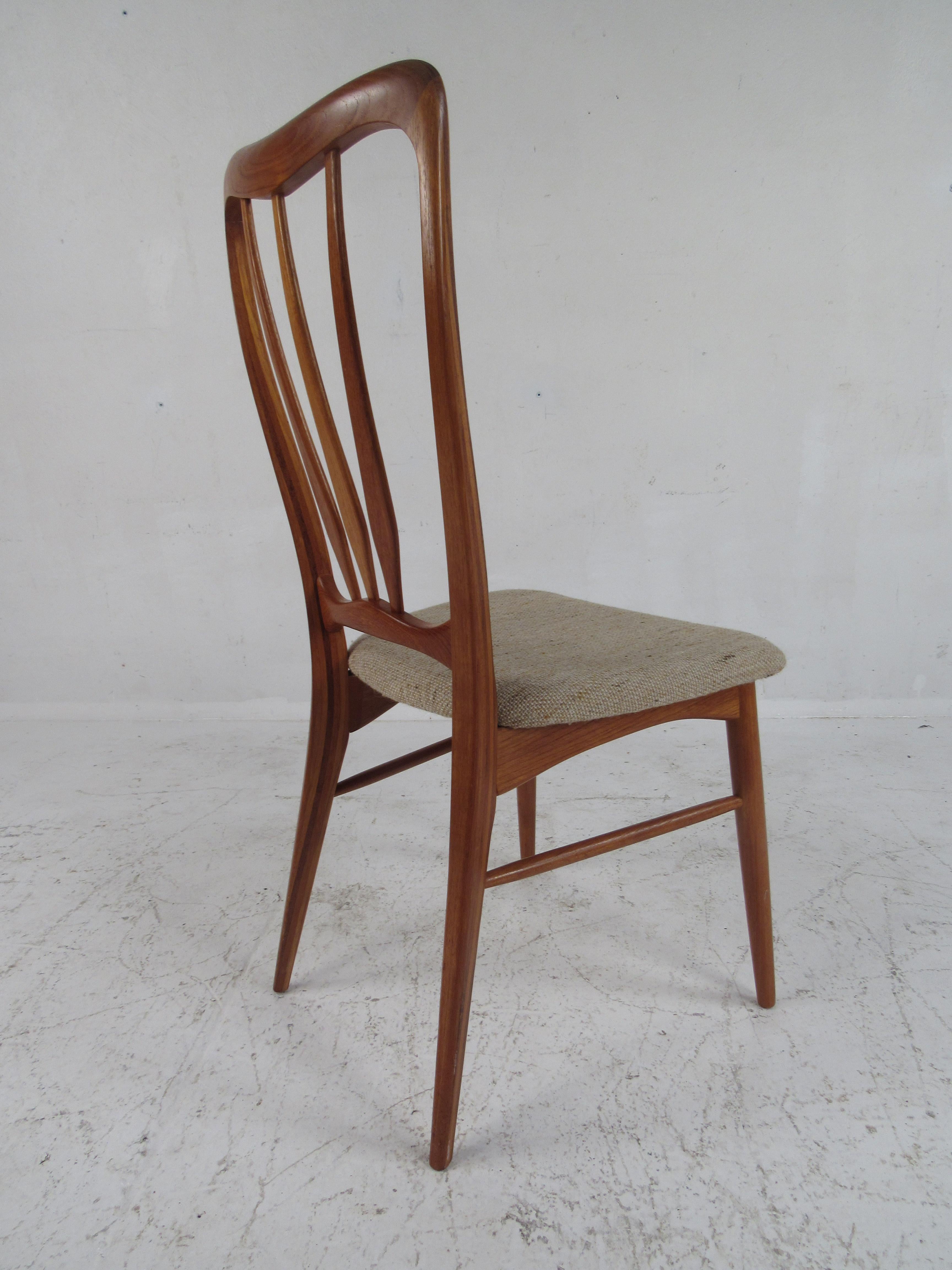 Late 20th Century Set of Eight Midcentury Koefoeds Hornslet Dining Chairs