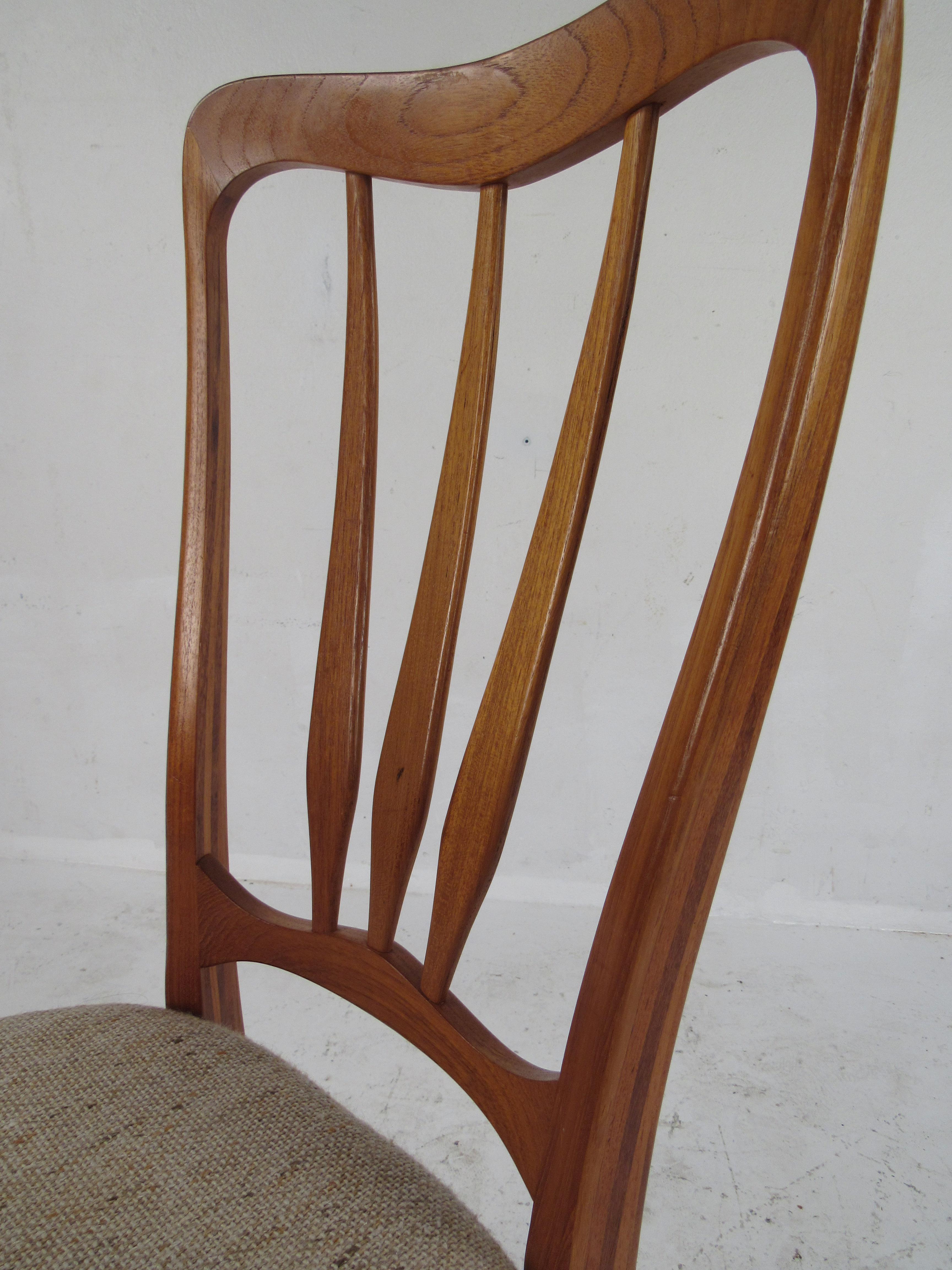 Set of Eight Midcentury Koefoeds Hornslet Dining Chairs 2