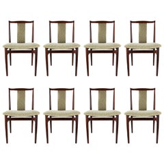 Set of Eight Mid-Century Modern Dining Chairs, Danish, circa 1960