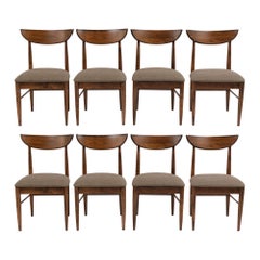 Set of Eight Mid-Century Modern Dining Chairs