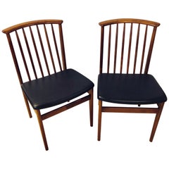 Set of Eight Mid-Century Modern Folke Ohlsson for DUX Danish Dining Chairs