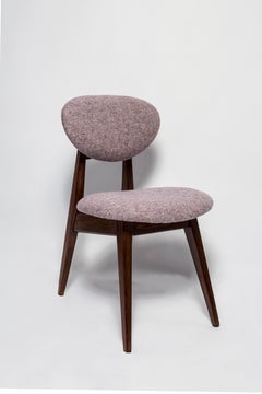 Set of Eight Mid Century Purple Mushroom Chairs, by J. Kedziorek, Europe, 1960s