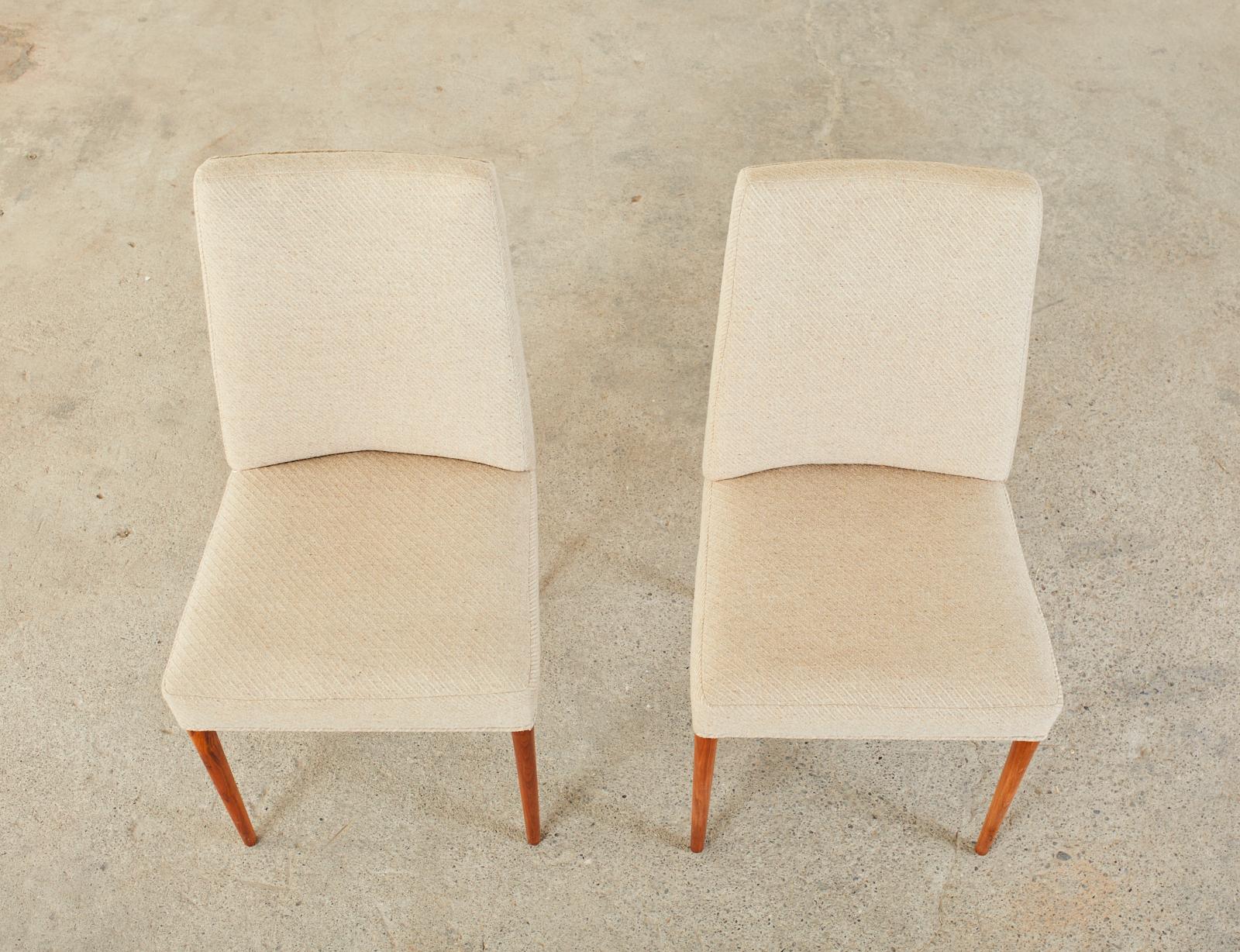 20th Century Set of Eight Mid-Century Scandinavian Modern Style Dining Chairs For Sale
