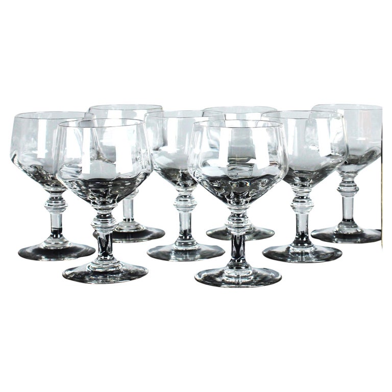 Set Of Eight Mid Century Wine Glasses, France, 1940s, 14 cm For Sale at  1stDibs