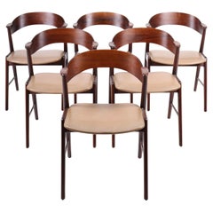 Set of Eight Midcentury Dining Chairs in Rosewood, Danish Design, 1960s