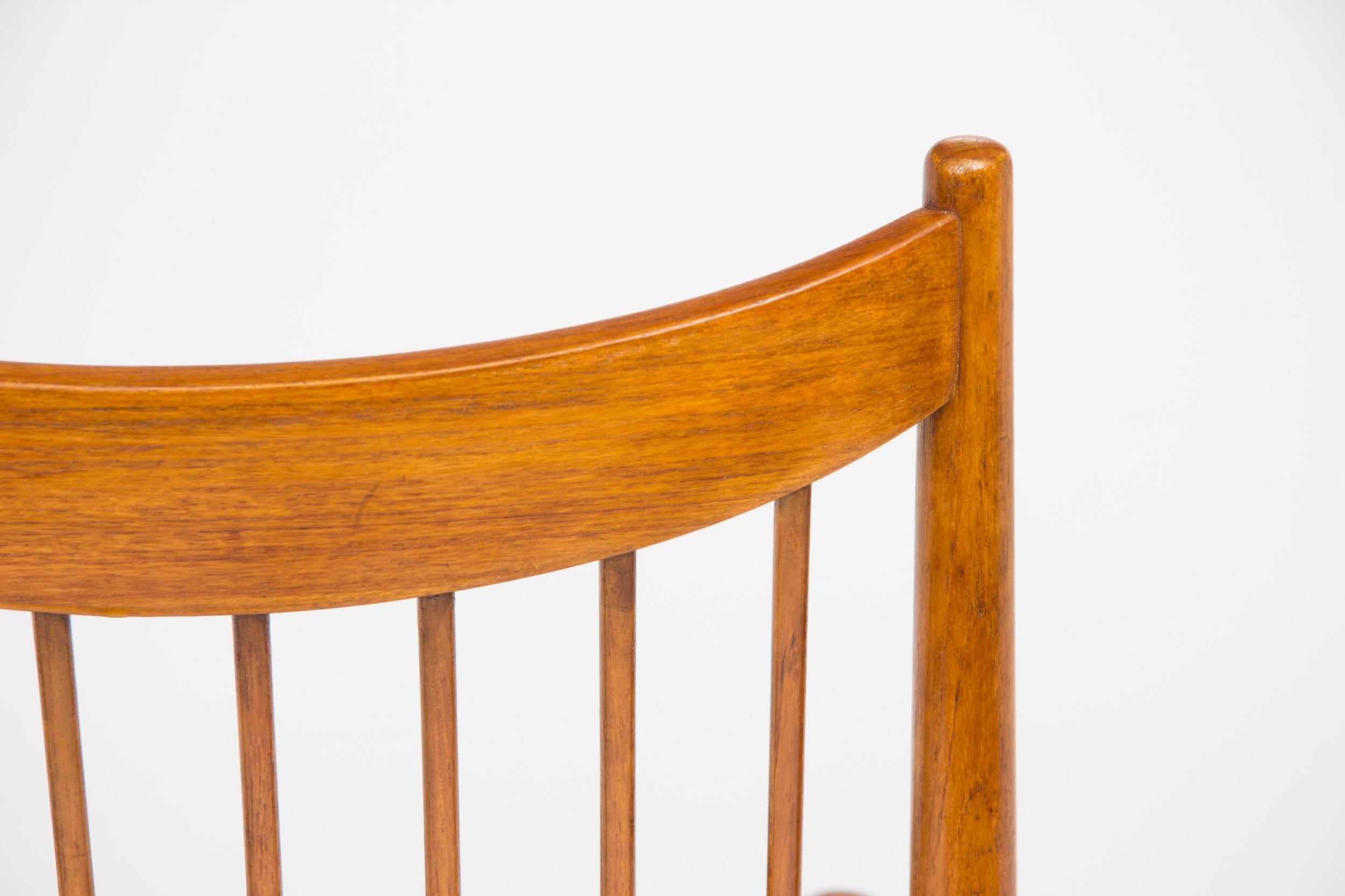 Mid-20th Century Set of Eight Midcentury Teak Dining Chairs by Arne Vodder for Sibast