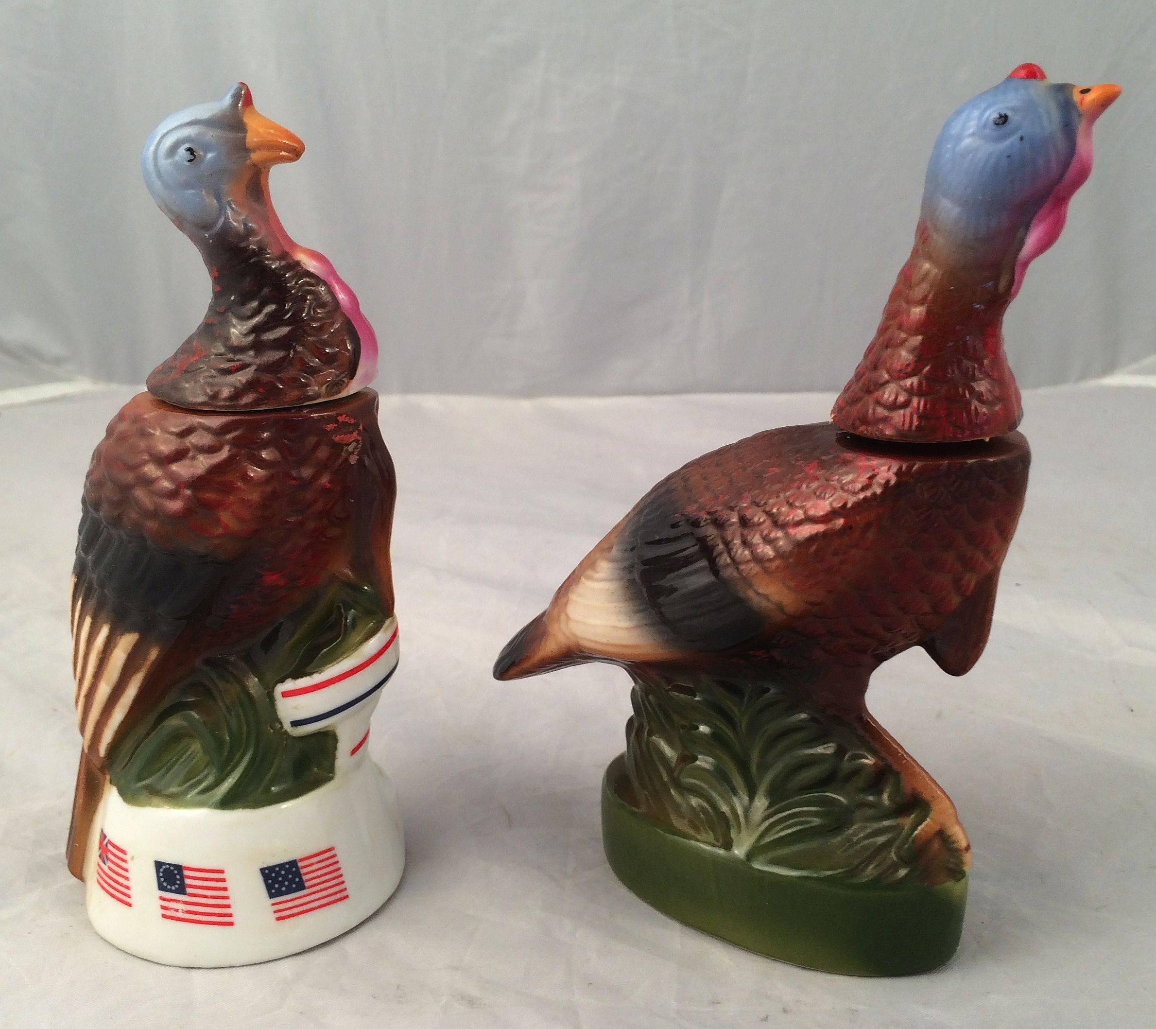 Set of Eight Mini Wild Turkey Decanters In Good Condition In Austin, TX