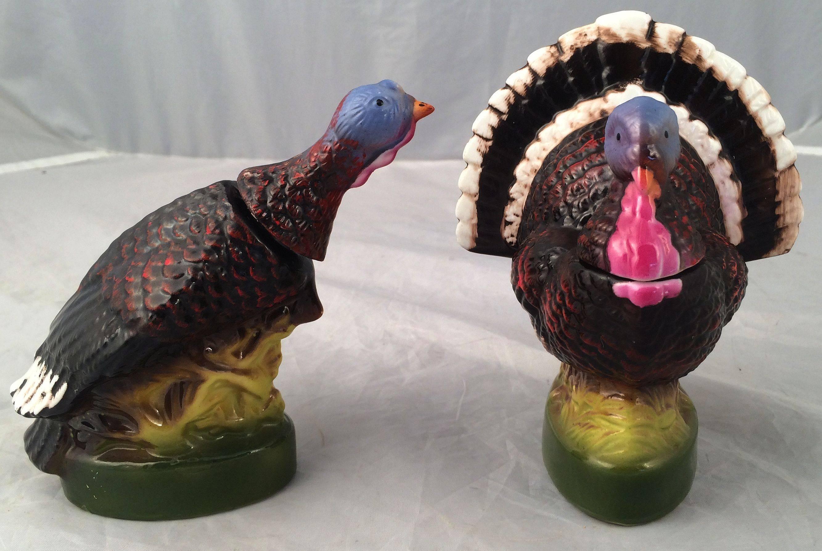 20th Century Set of Eight Mini Wild Turkey Decanters