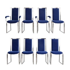 Vintage Set of Eight Modern Dining Chairs