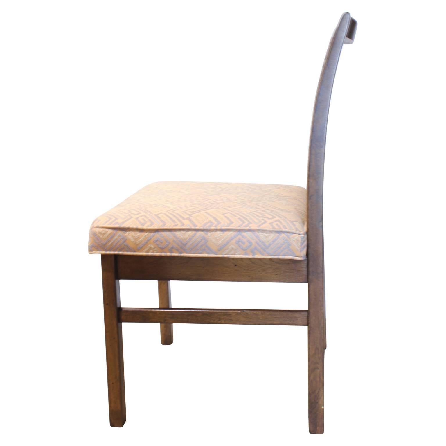 Mid-20th Century Set of Eight Modern Clean Lined Milo Baughman Style Cane Back Dining Chairs