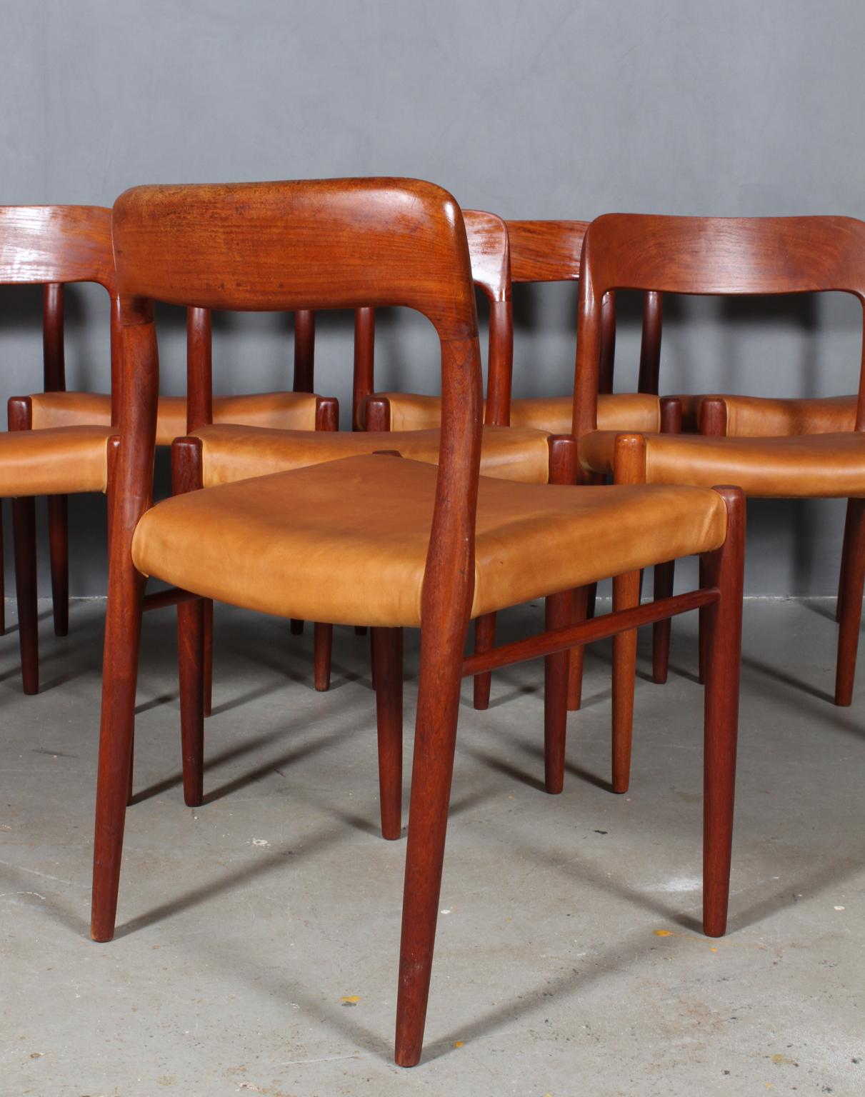 Set of eight N. O. Møller Dining Chairs 1