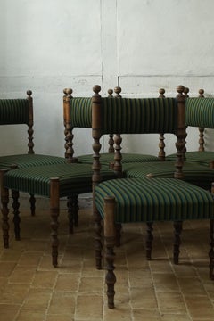 Set of Eight Neoclassical Side Chairs by M.G. Bindesbøll, Denmark, ca. 1840