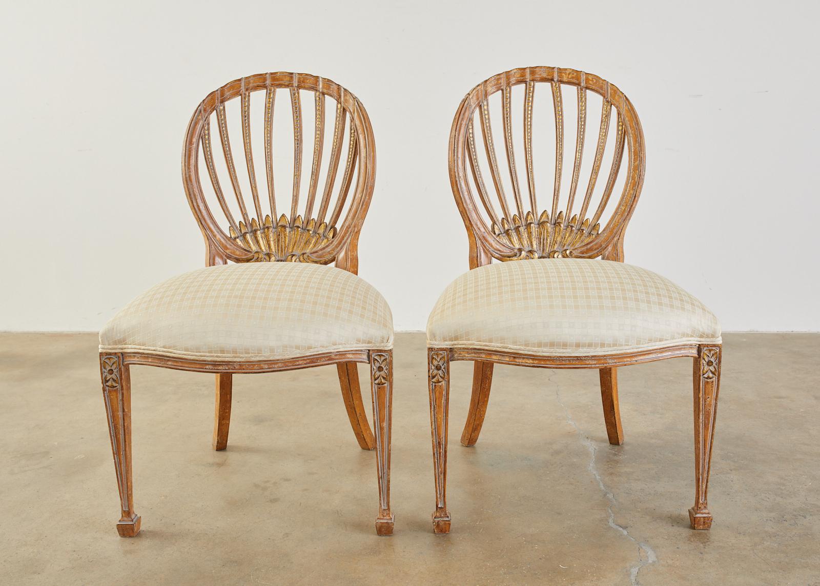 Set of Eight Neoclassical Style Dining Chairs by Kreiss 9