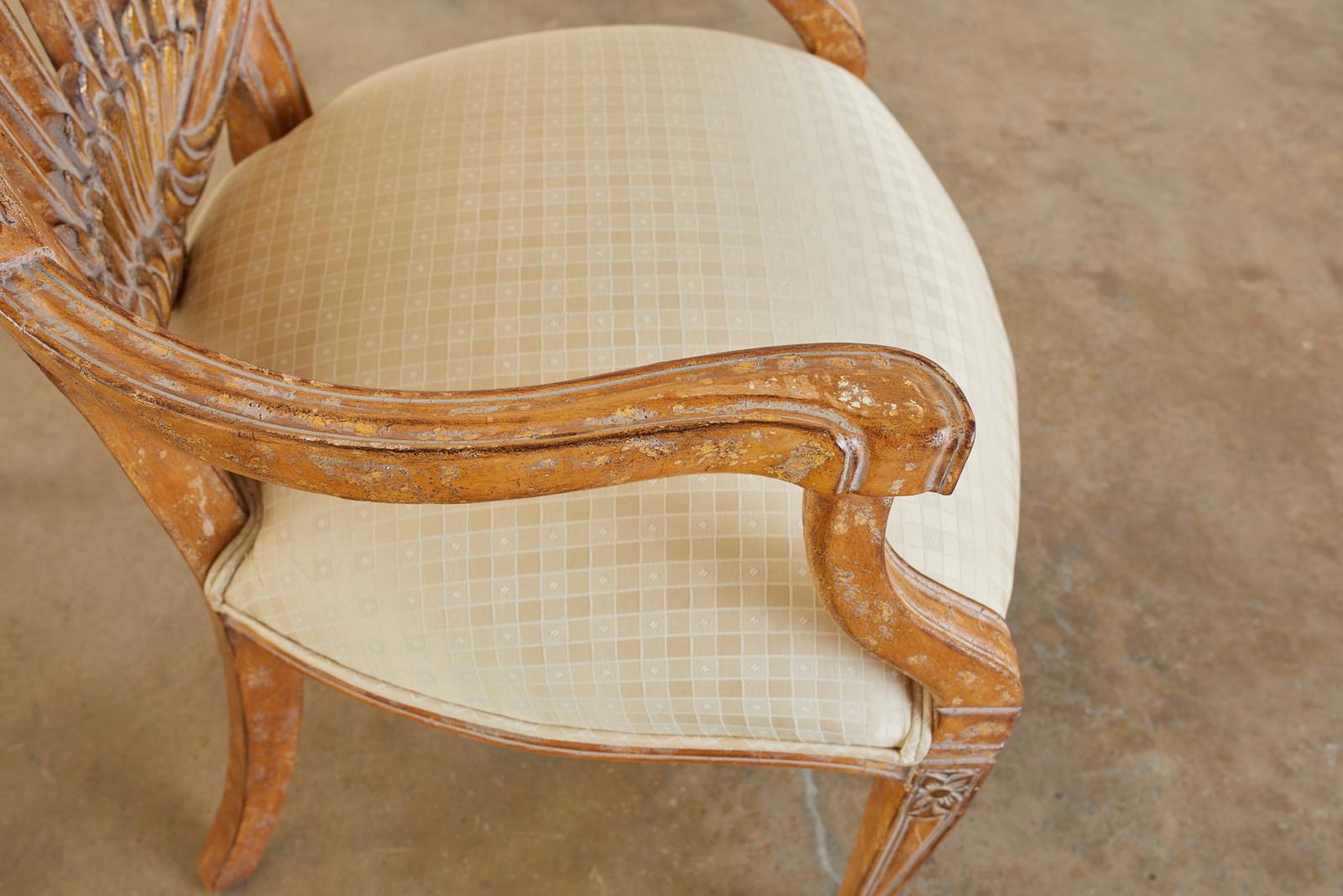 Set of Eight Neoclassical Style Dining Chairs by Kreiss In Good Condition In Rio Vista, CA