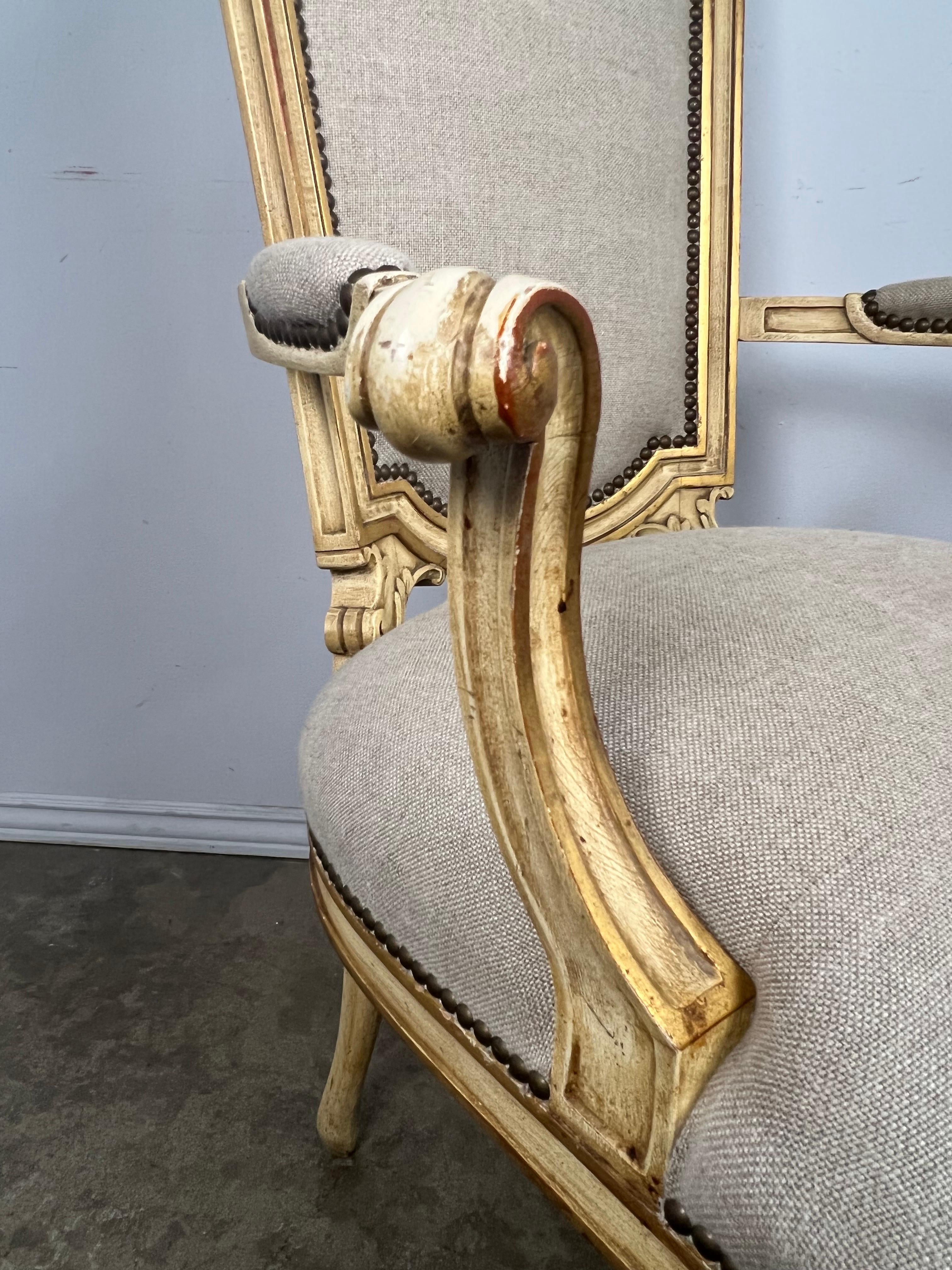 Set of Eight Neoclassical Style Dining Chairs For Sale 5