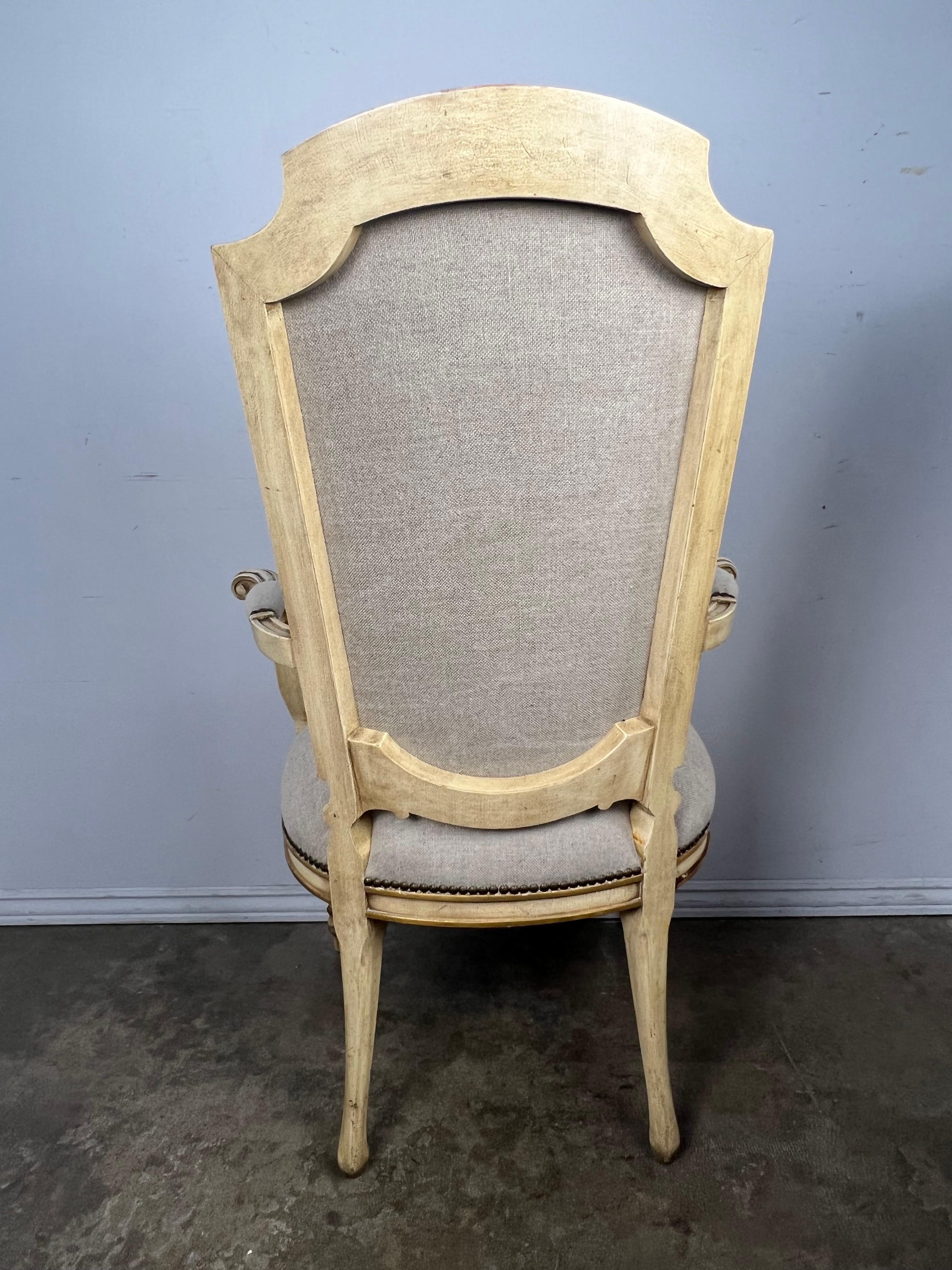 Set of Eight Neoclassical Style Dining Chairs For Sale 7