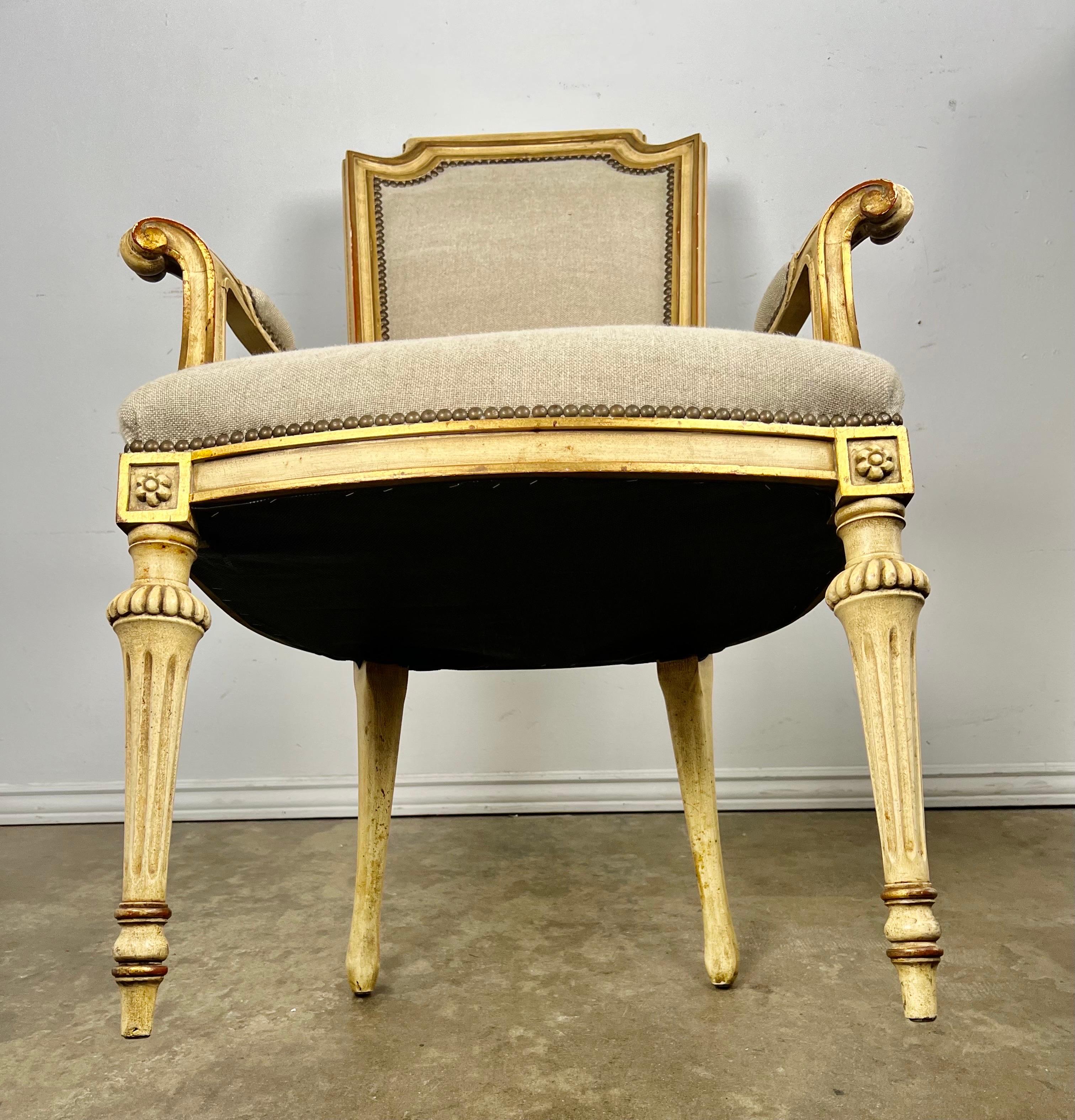 Set of Eight Neoclassical Style Dining Chairs For Sale 12