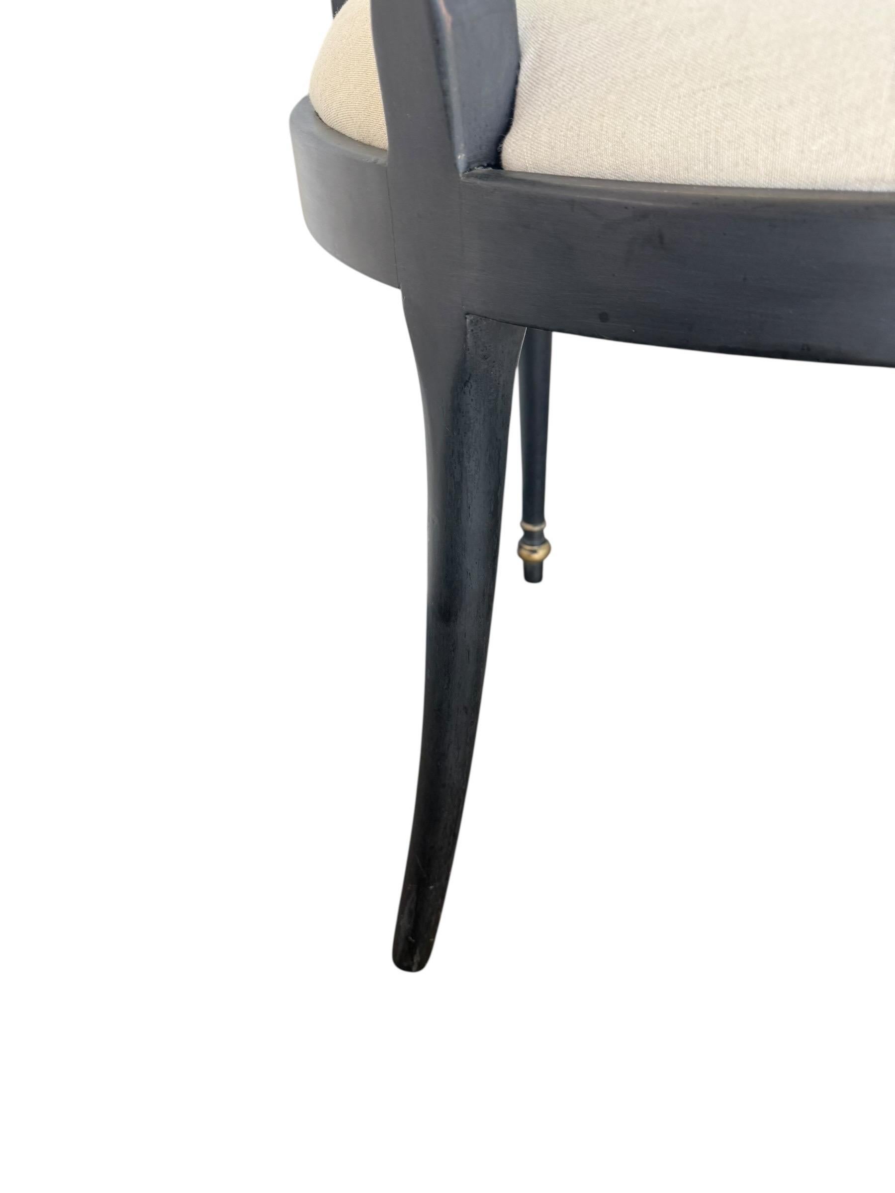 Set of Eight Neoclassical Style Dining Chairs For Sale 4