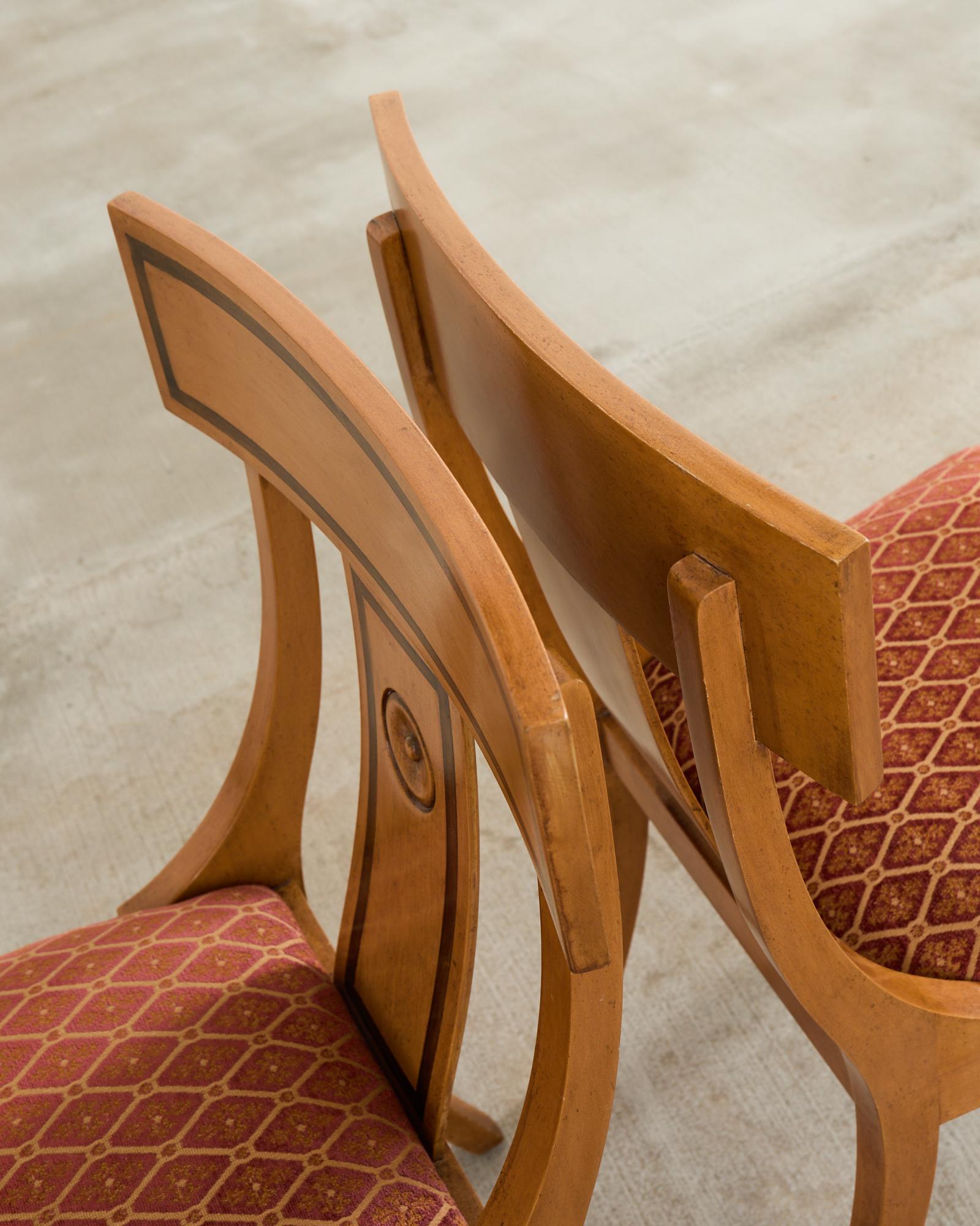 Set of Eight Neoclassical Style Klismos Dining Chairs For Sale 4