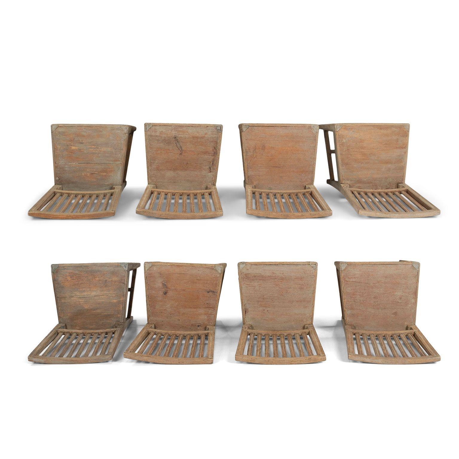 Set of Eight Neoclassical Swedish Dining Chairs 4