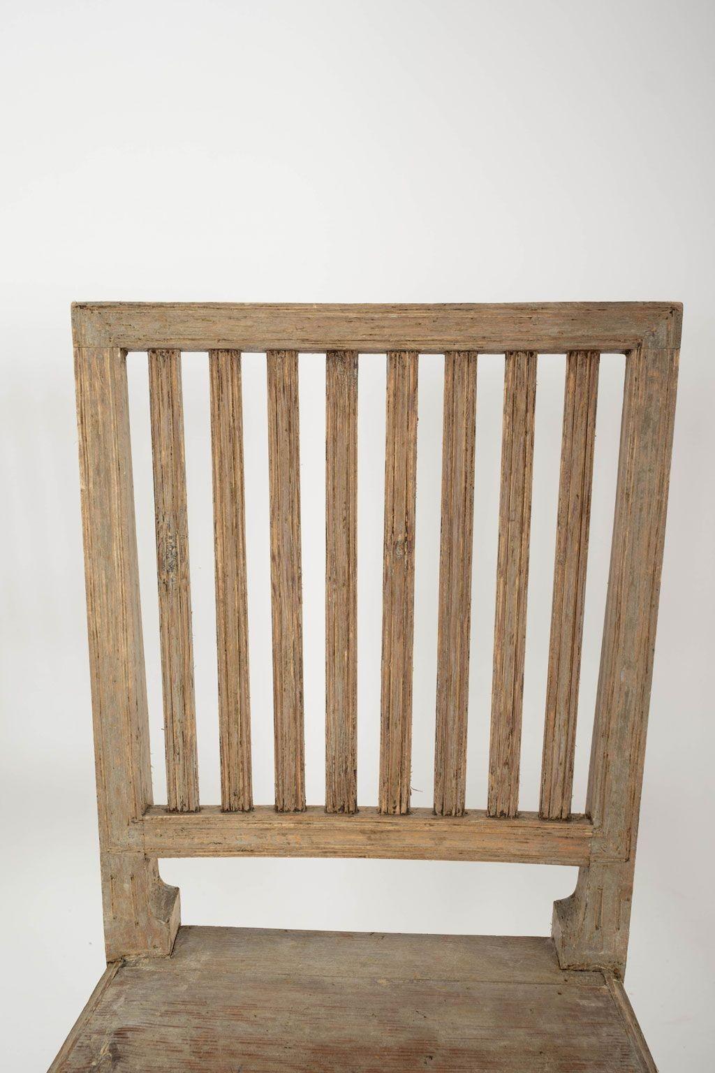 Gustavian Set of Eight Neoclassical Swedish Dining Chairs