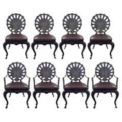 Set of Eight NeoClassical Venetian Grotto style Chairs by Veneman/Tropitone