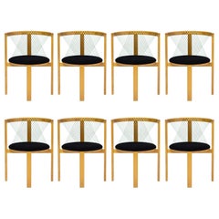 Set of Eight Niels Jørgen Haugesen String Chairs