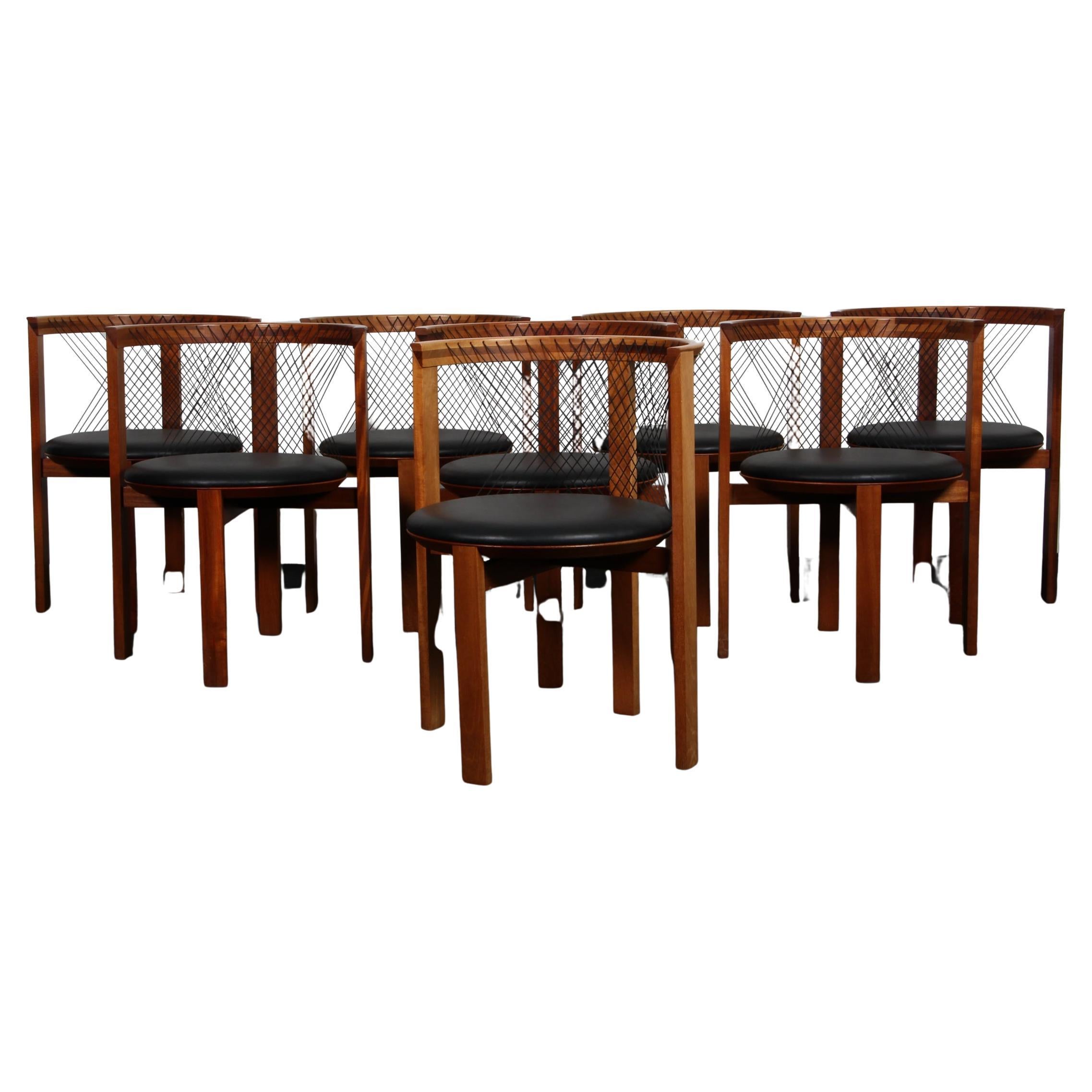 Set of Eight Niels Jørgen Haugesen String Chairs