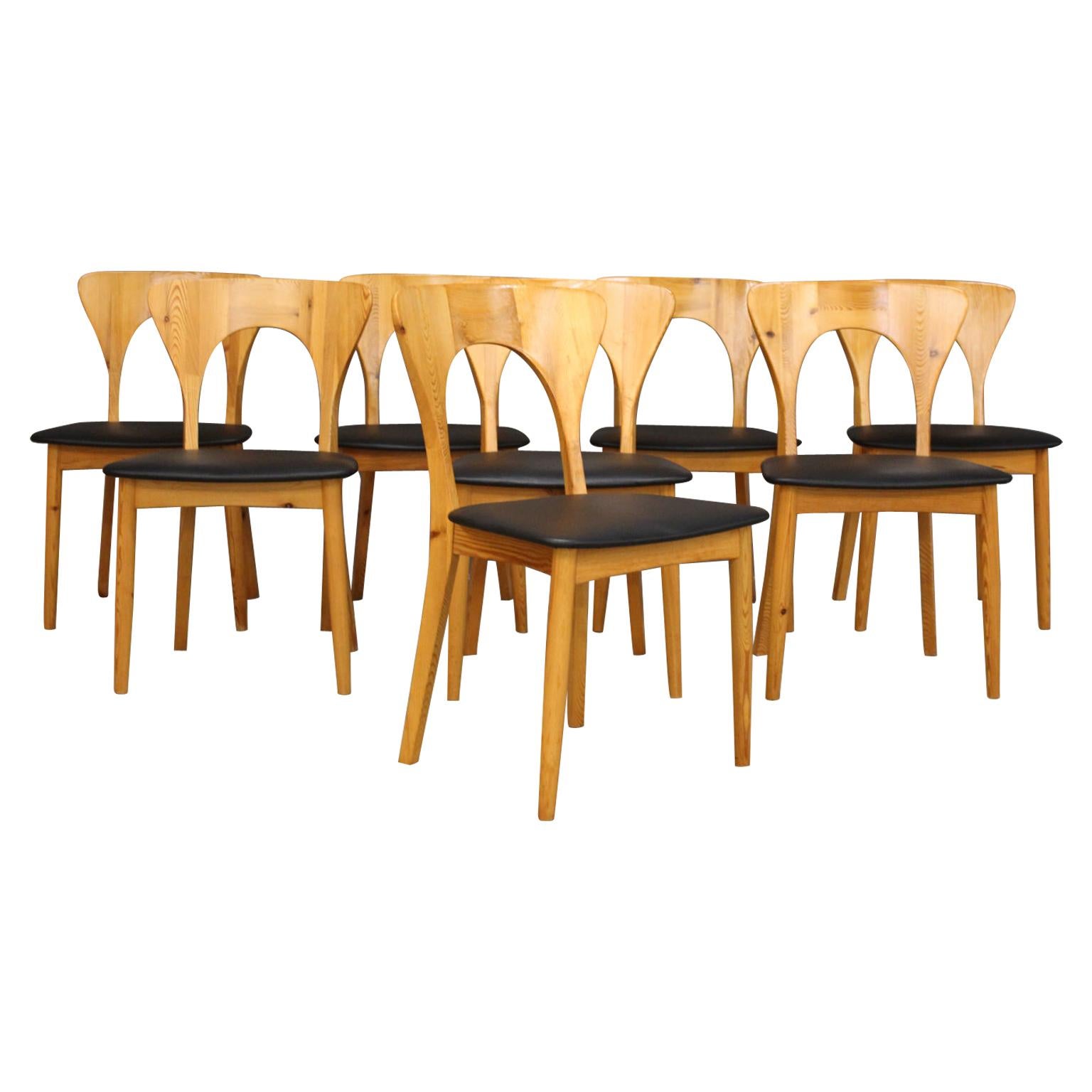 Set of Eight Niels Koefoed Dining Chairs