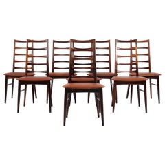 Set of Eight Niels Koefoed Dining Chairs, Model "Lis", Rosewood, 1960s