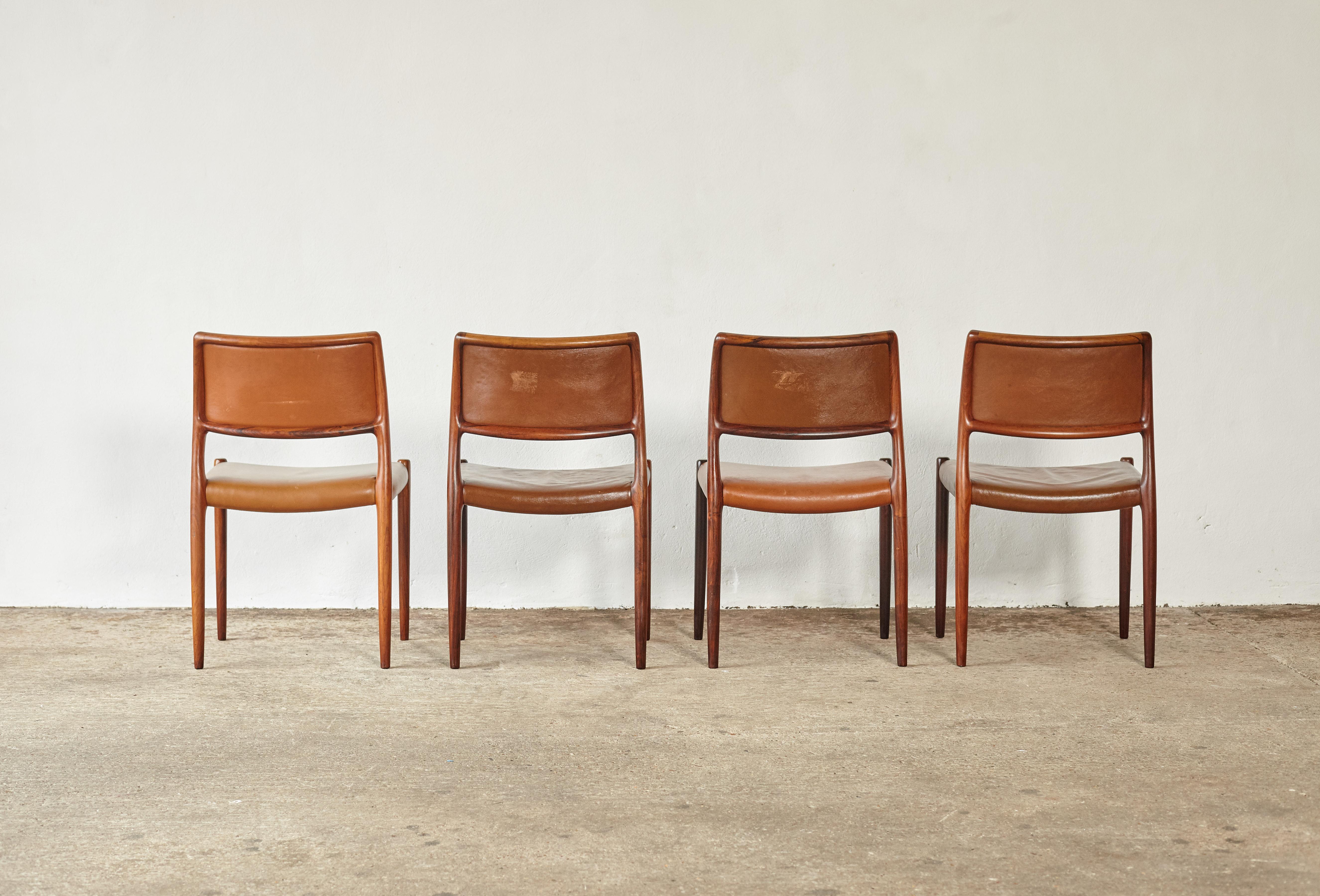 Set of Eight Niels O. Møller Model 80 Dining Chairs, JL Moller, Denmark, 1960s 3