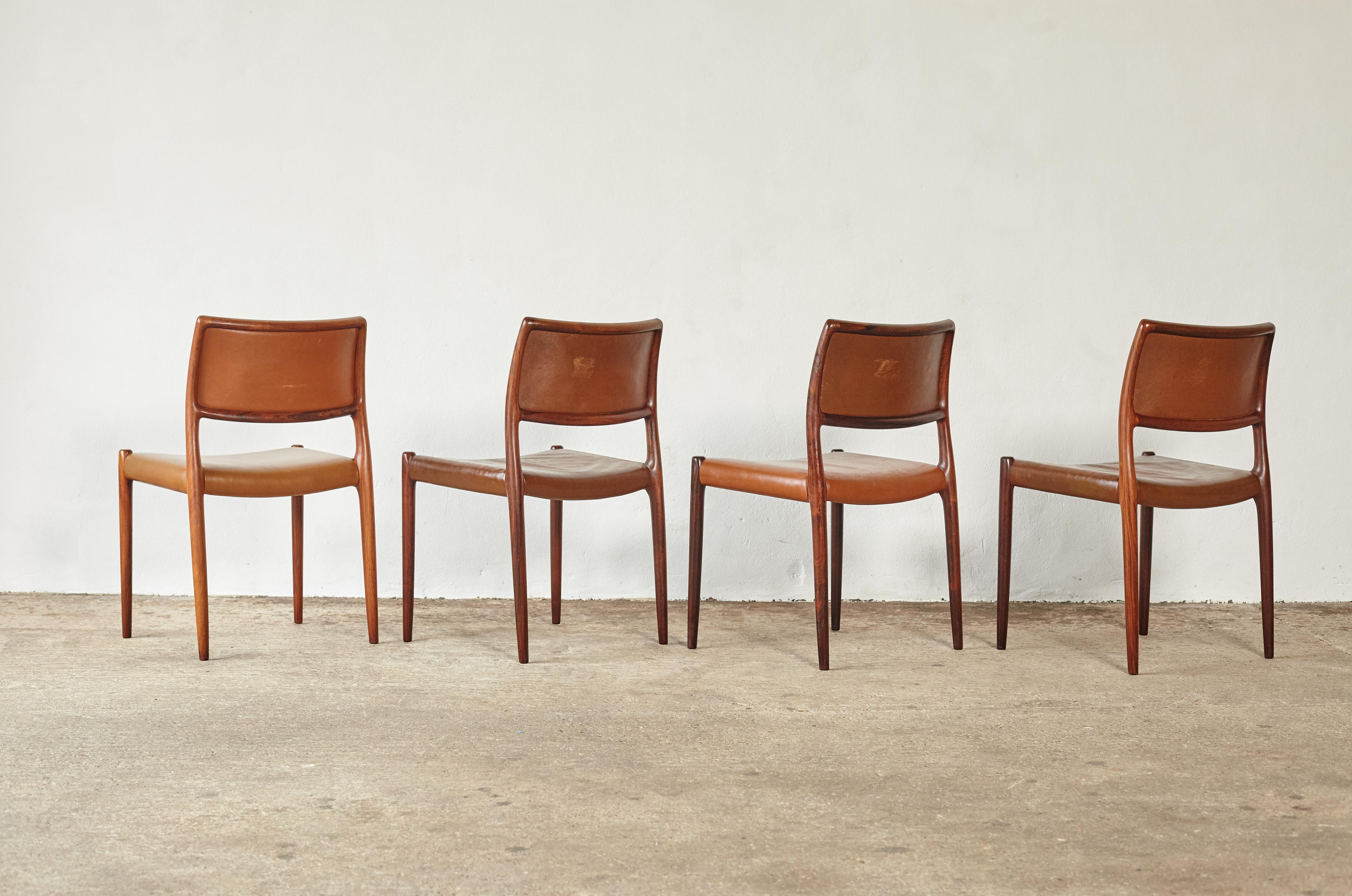 Set of Eight Niels O. Møller Model 80 Dining Chairs, JL Moller, Denmark, 1960s 6