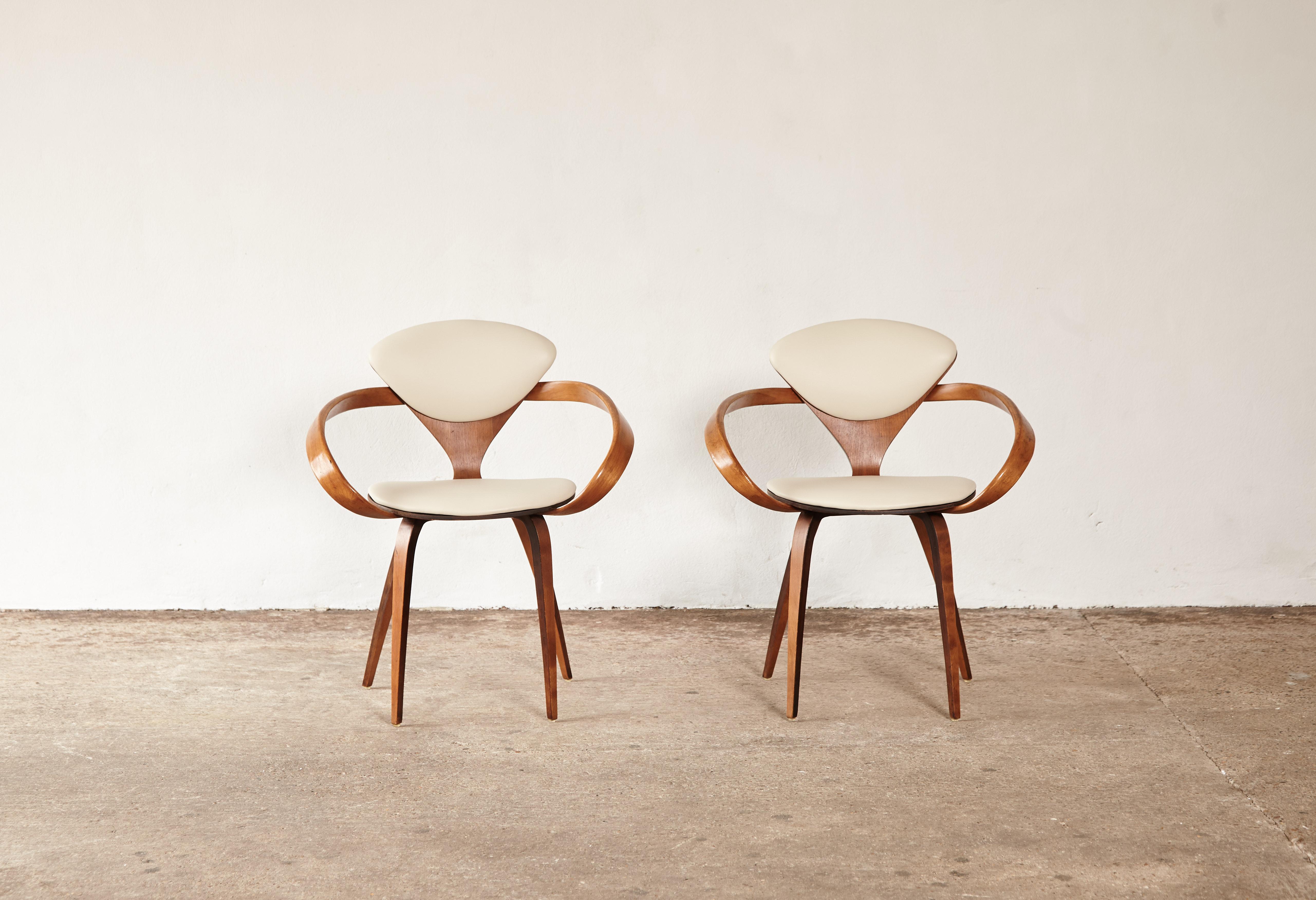 Set of Eight Norman Cherner Dining Chairs, Plycraft, USA, 1960s 3