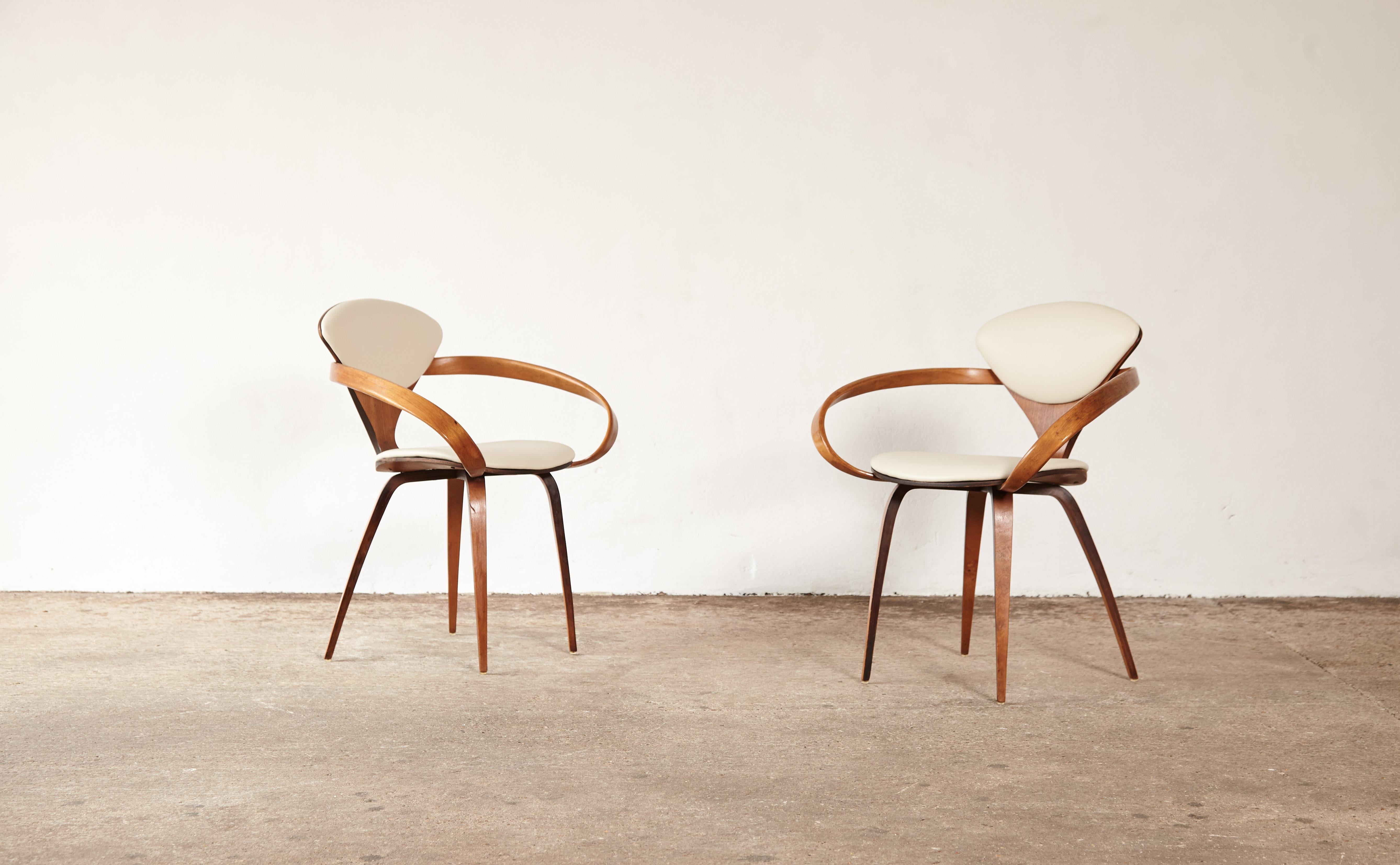 Set of Eight Norman Cherner Dining Chairs, Plycraft, USA, 1960s 2
