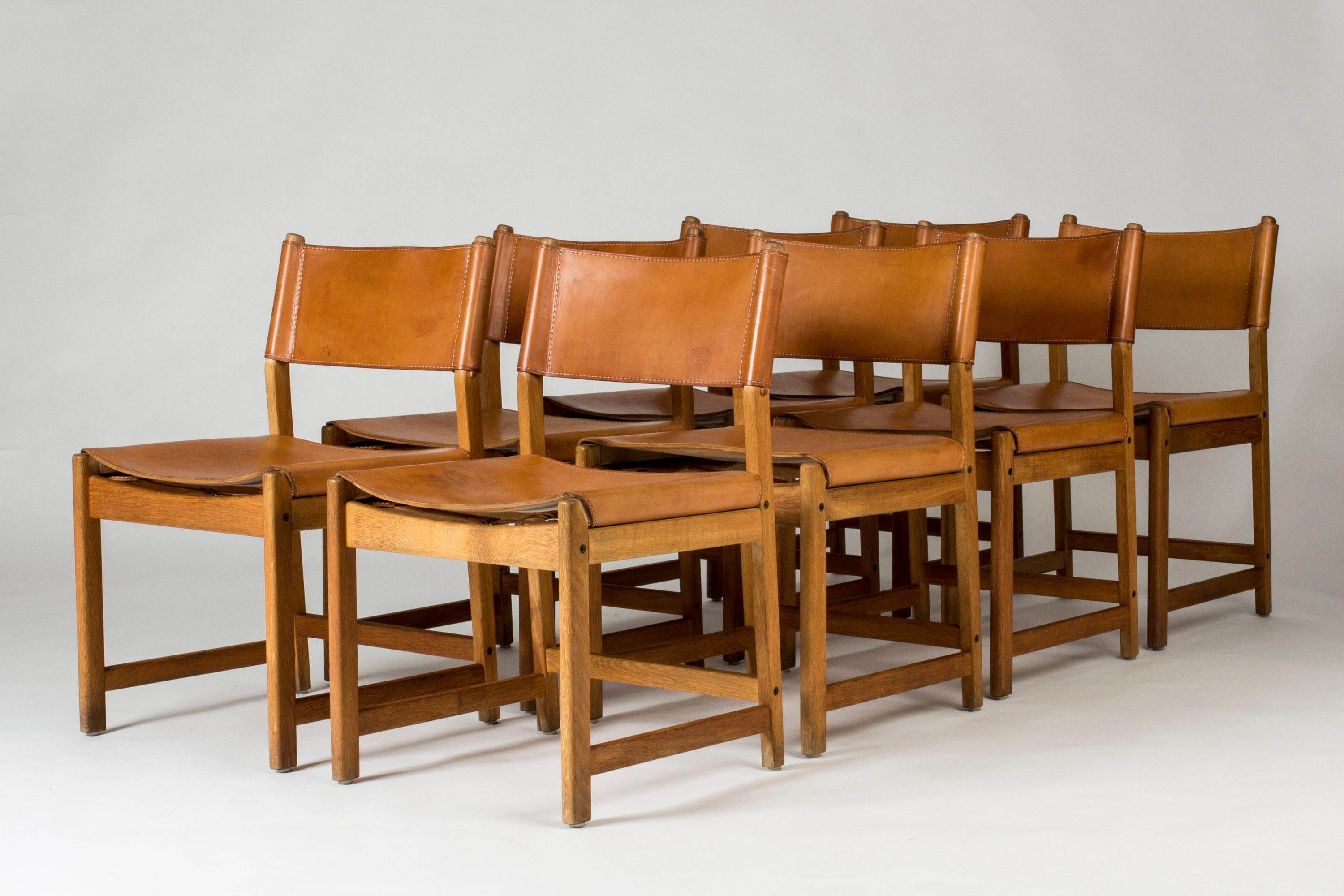 Danish Set of Eight Oak Dining Chairs by Kurt Østervig for Sibast, Denmark, 1960s