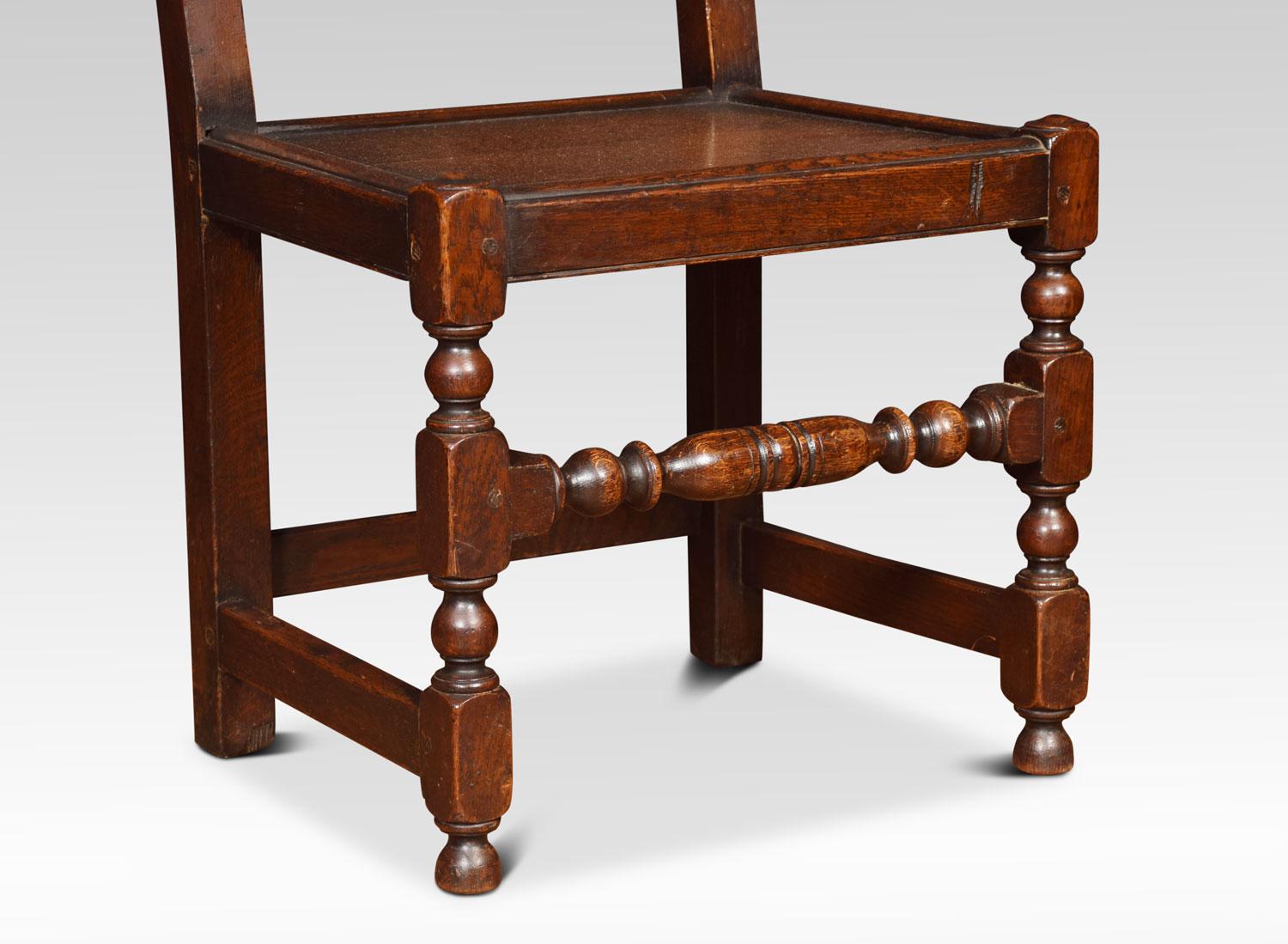 19th Century Set of Eight Oak Yorkshire Dining Chairs
