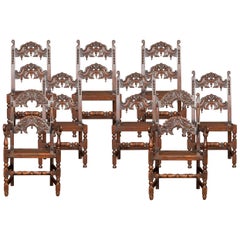 Set of Eight Oak Yorkshire Dining Chairs