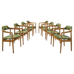 Set of Eight OPE Swedish Armchairs