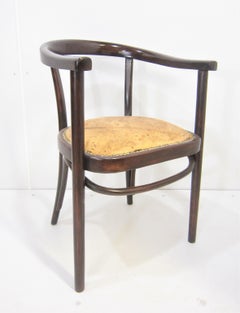 Set of Eight Original Austrian Bentwood Armchairs by Thonet