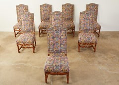 Set of Eight Os de Mouton Dining Chairs Modern Redux